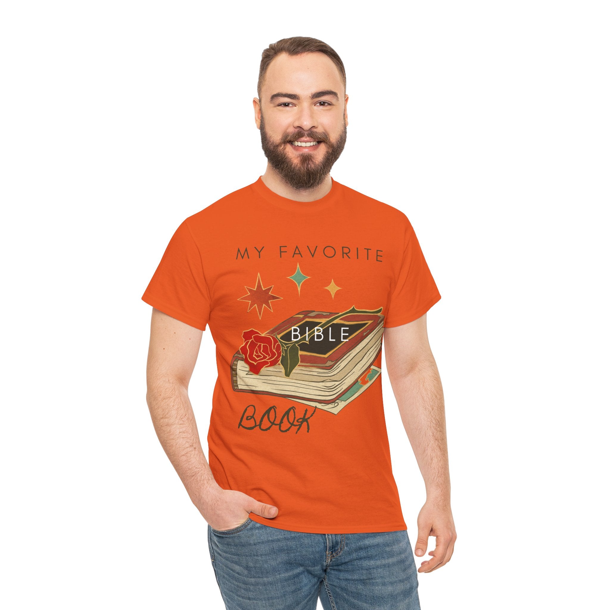 Bible Graphic Tee — "My Favorite Book" Christian Faith T-Shirt