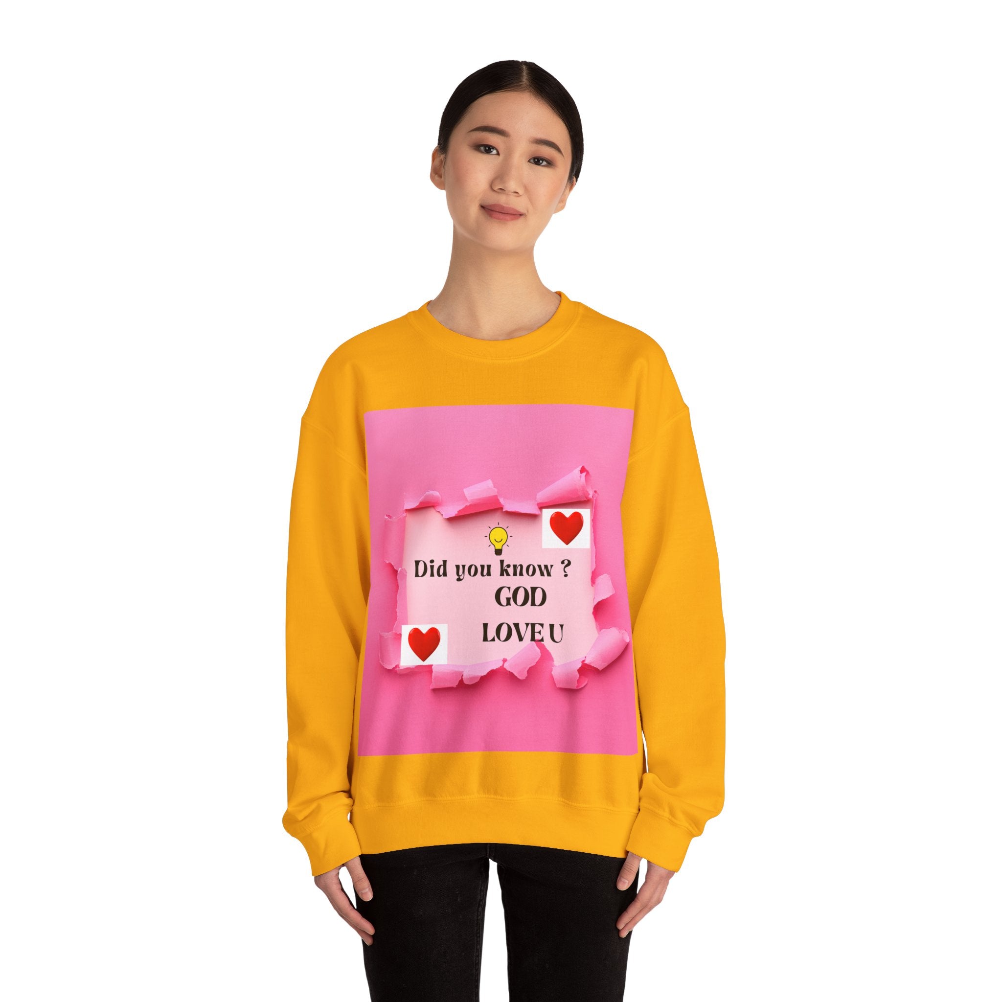 Cute Love Message Crewneck Sweatshirt, Cozy Gift for Her, Valentine's Day, Inspirational Sweater, Comfortable Everyday Wear