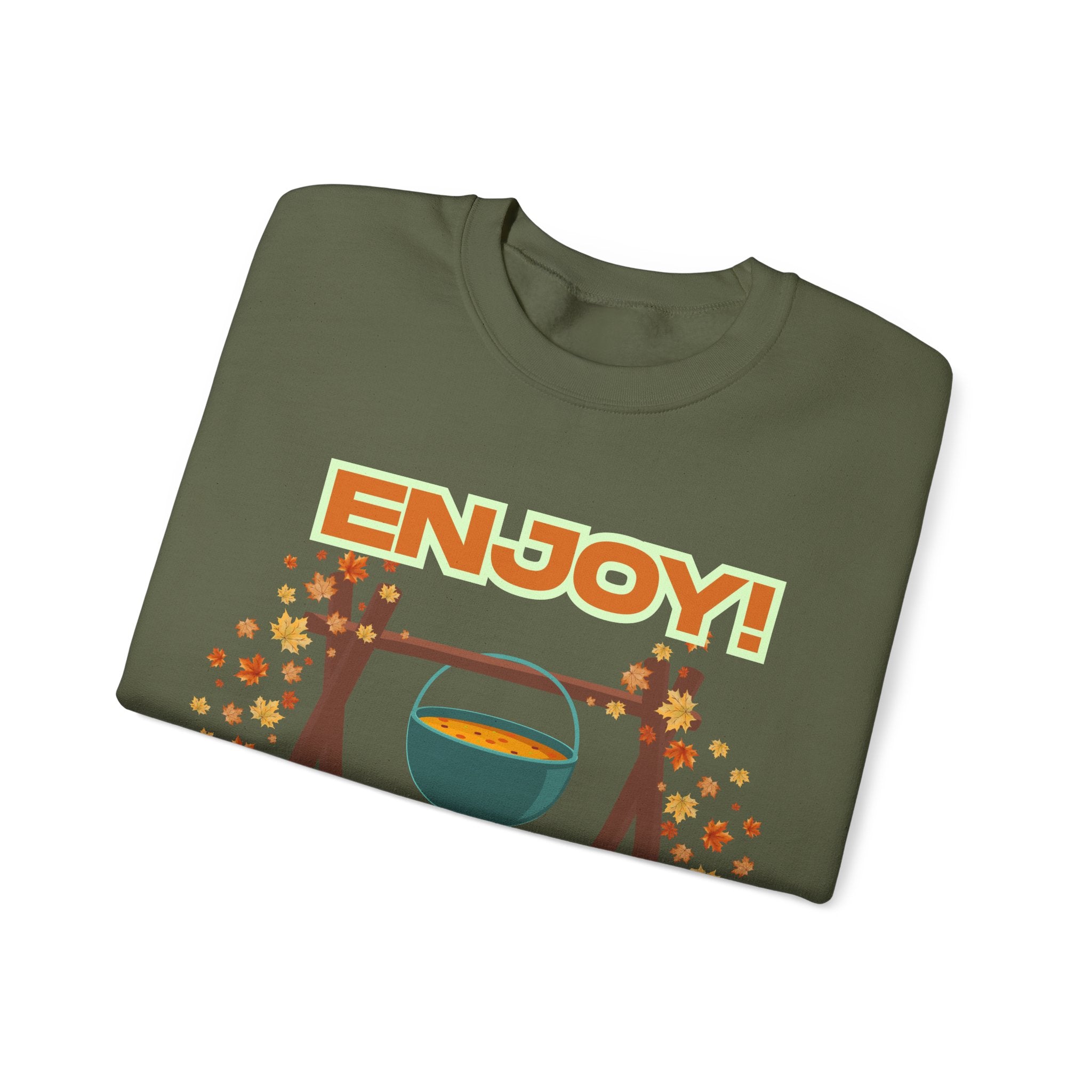 Cozy Campfire Sweatshirt, Fall Apparel, Autumn Outing Gear, Unisex Crewneck, Chill Vibes, Perfect for Bonfires, Thanksgiving
