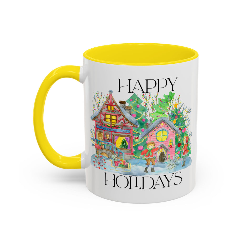 Festive Holiday Coffee Mug - Perfect Gift for Christmas, Winter Decor, Cozy Home Vibe, Holiday Gatherings, Cheerful Sips