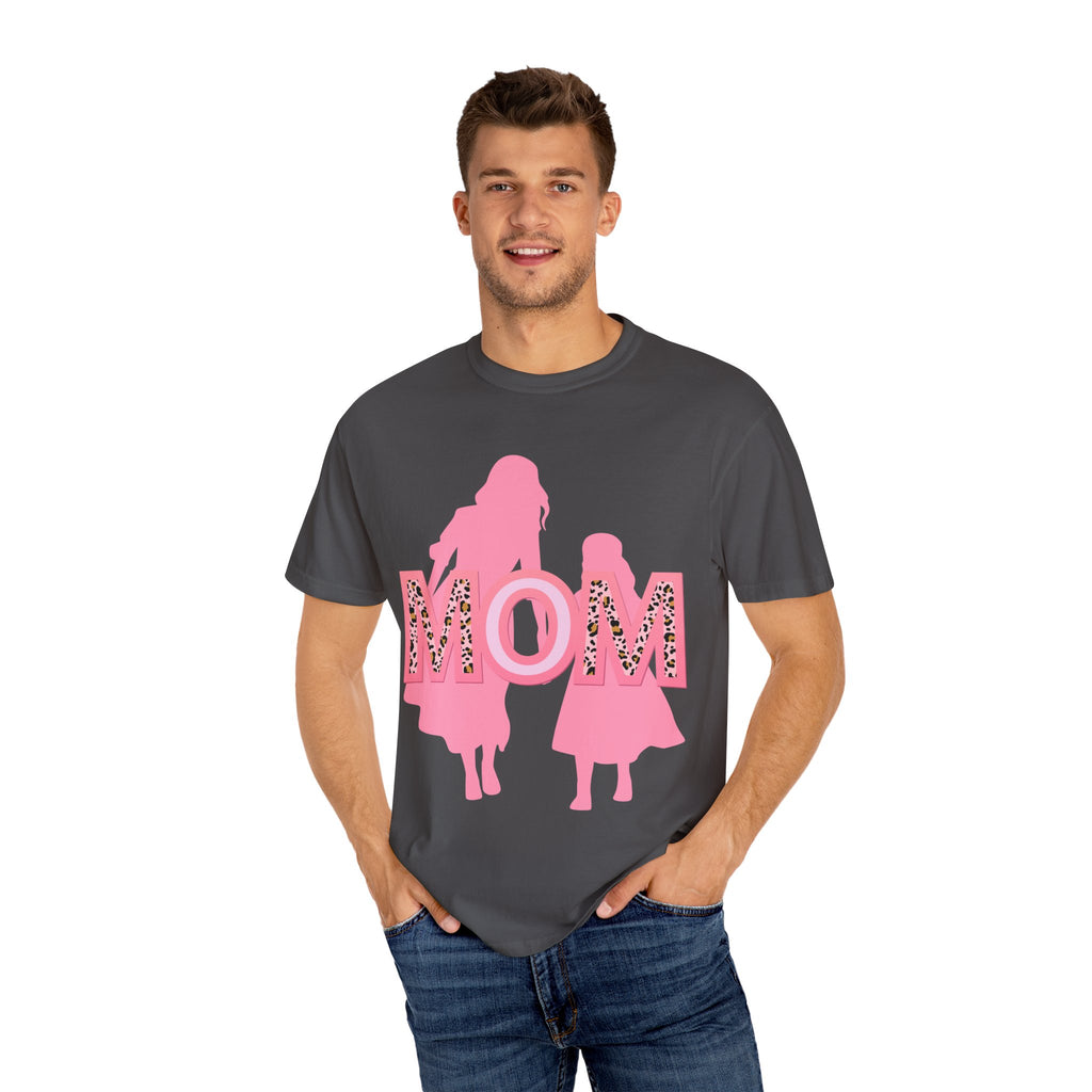 Mom & Me Garment-Dyed T-shirt, Cute Matching Tees, Mother's Day Gift, Family Outing Shirt, Mommy Daughter Outfit, Trendy Casual Wear