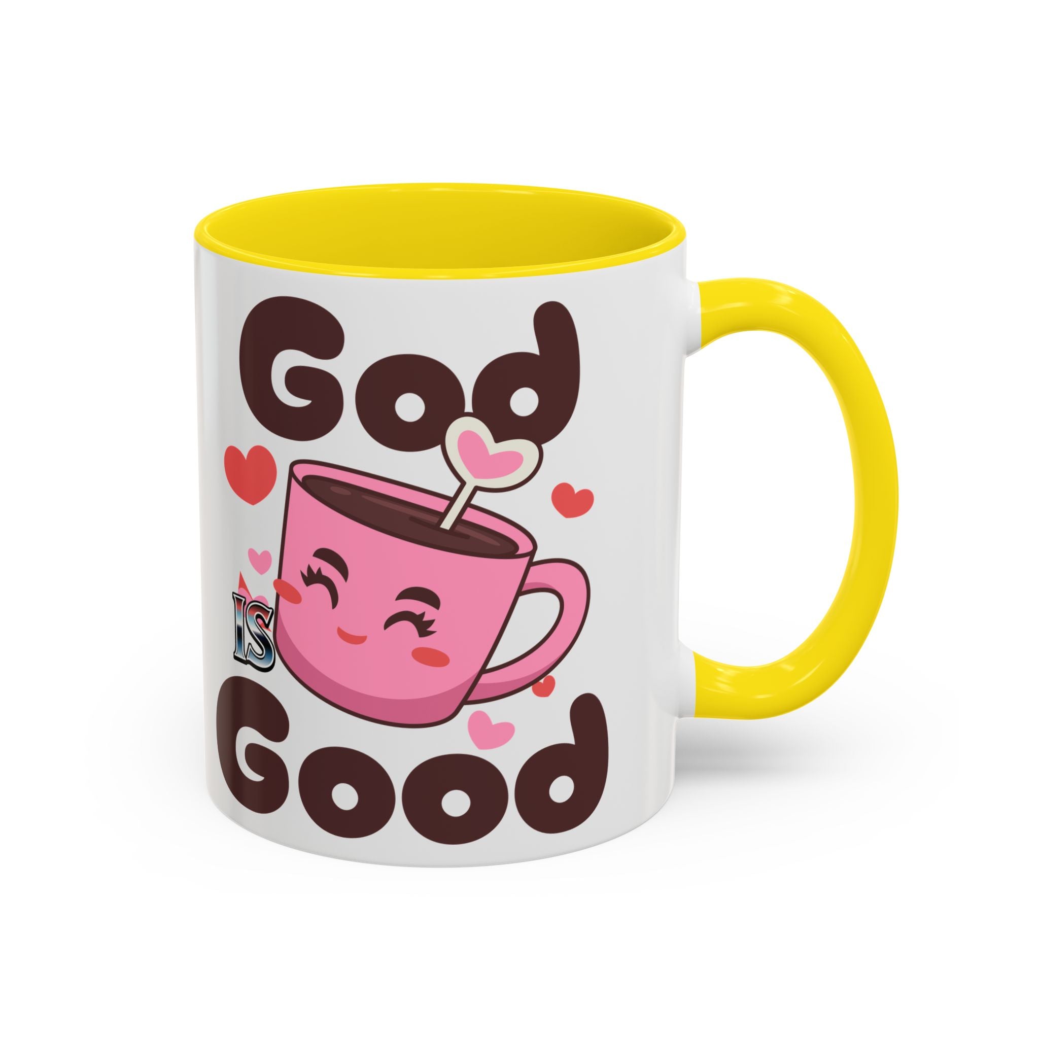 Cute God is Good Coffee Mug | Love Inspired Drinkware for Coffee Lovers, Gift for Friends, Anniversaries, Home Decor, Faith-Based Gifts