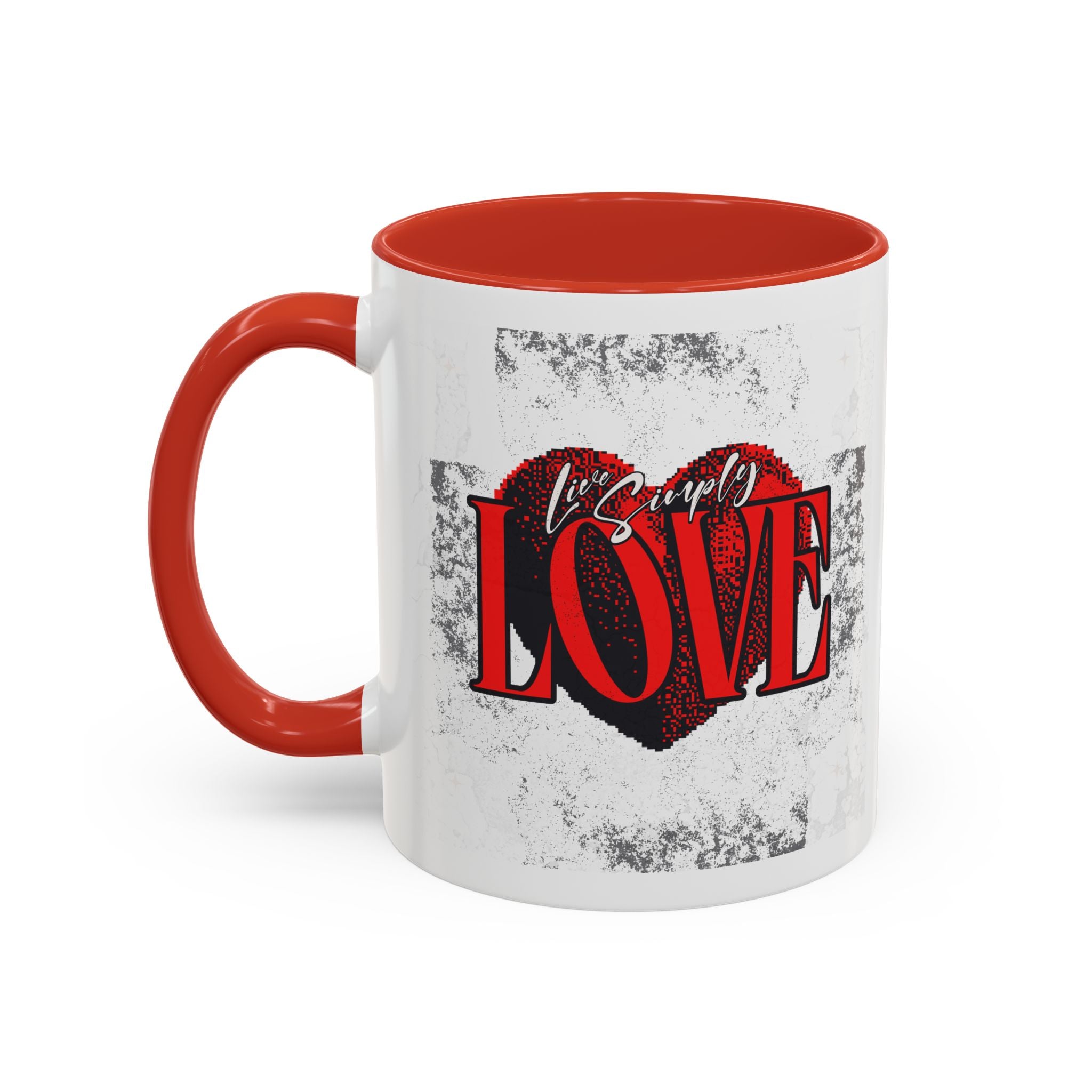 Love Accent Coffee Mug - Perfect Gift for Valentine's Day, Romantic Gift, Heart Mug, Coffee Lovers, Personalized Mug