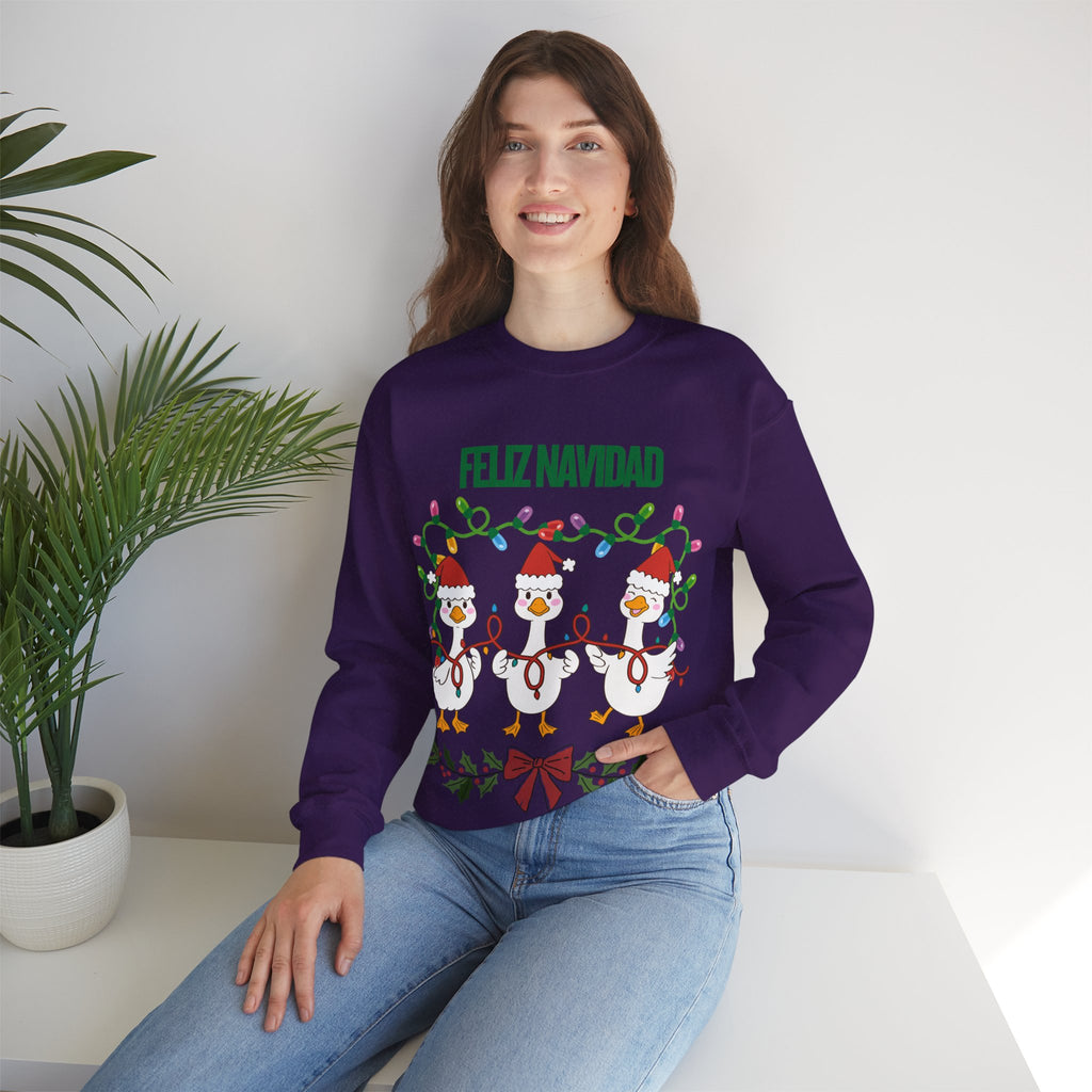 Festive Holiday Sweatshirt - Merry Christmas Crewneck, Cozy Winter Apparel, Ugly Sweater Alternative, Gift Idea for Her and Him