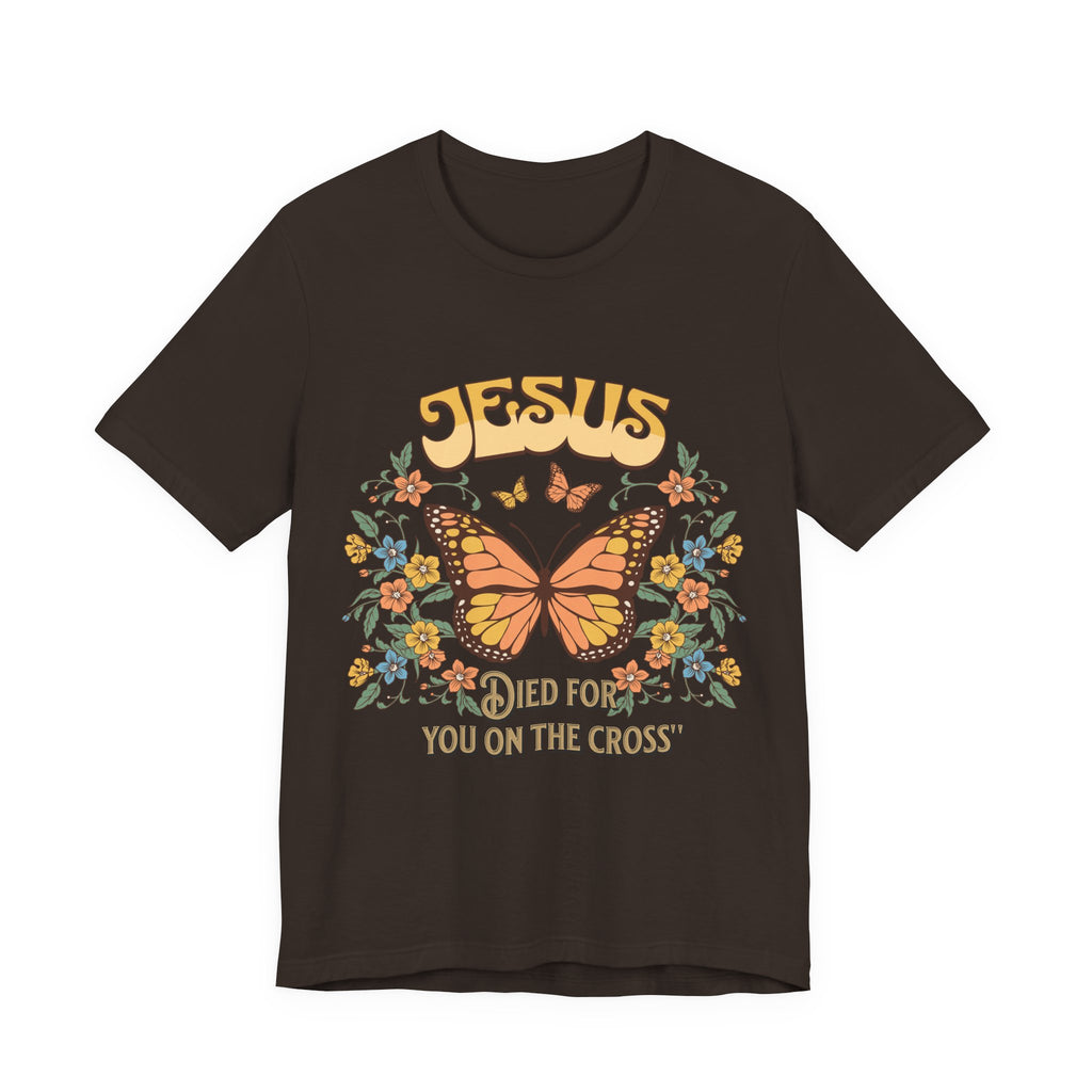 Jesus Butterfly Tee, Vintage Inspired Christian Unisex T-Shirt, Faith Apparel, Religious Gift, Casual Wear