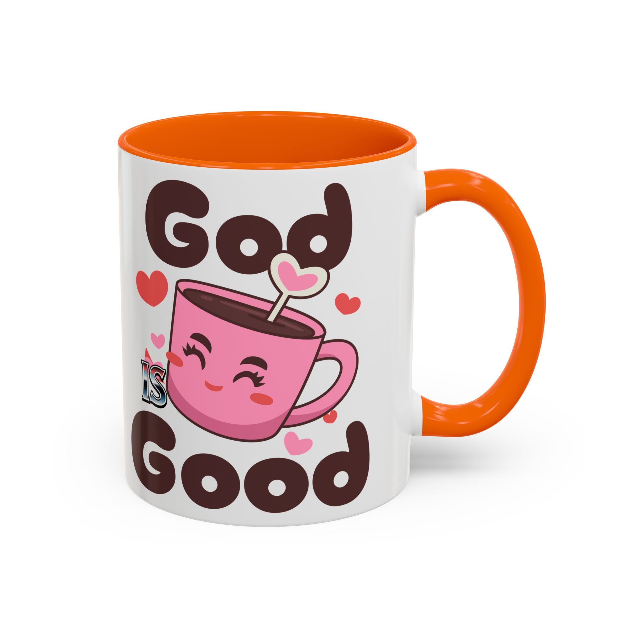 Cute God is Good Coffee Mug | Love Inspired Drinkware for Coffee Lovers, Gift for Friends, Anniversaries, Home Decor, Faith-Based Gifts