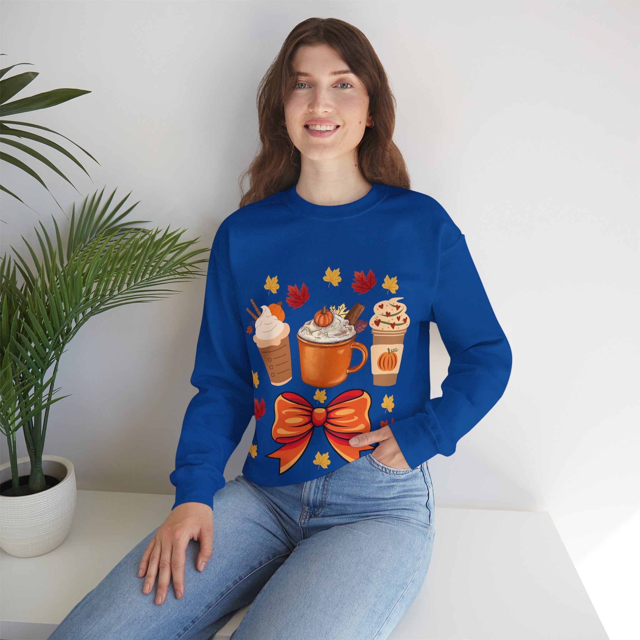 Autumn Vibes Sweatshirt, Cozy Crewneck for Fall, Pumpkin Spice Sweatshirt, Cute Gift for Thanksgiving, Warm Fashion Statement