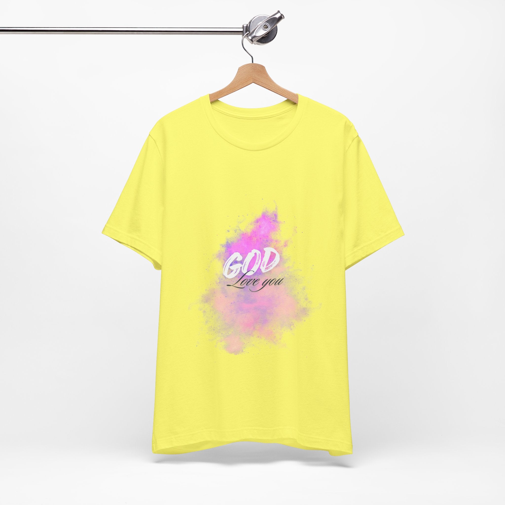 God Love You Tee - Inspirational Short Sleeve Shirt, Faith-Based Gift, Christian Apparel, Motivational T-Shirt, Perfect for Worship