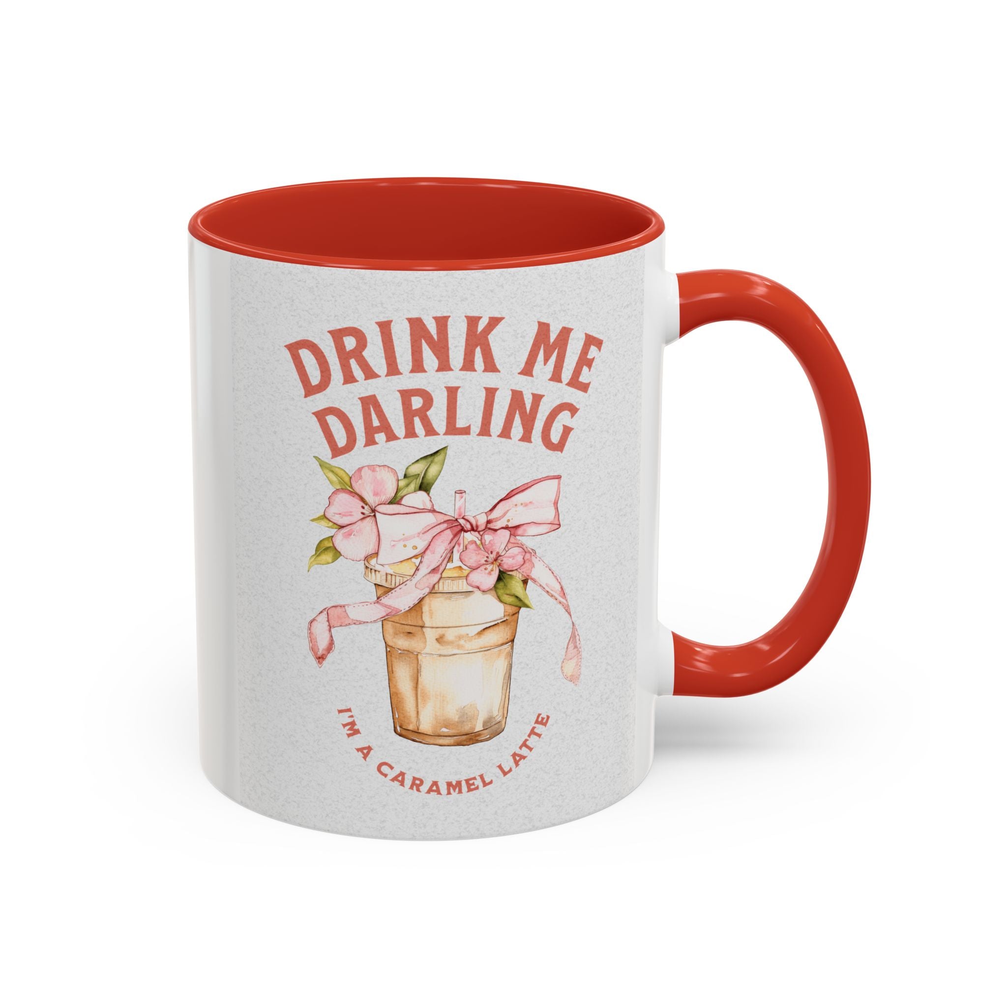 Darling Caramel Latte Coffee Mug - Fun Accent Design for Coffee Lovers