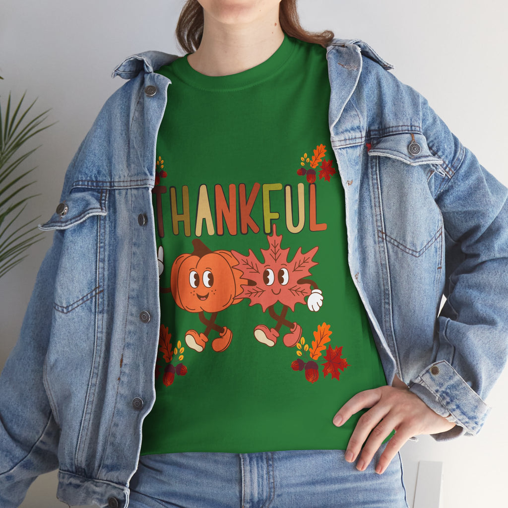 Thankful Fall Unisex Tee, Autumn Shirt, Thanksgiving Gift, Cute Graphic T-Shirt, Seasonal Wear, Holiday Apparel