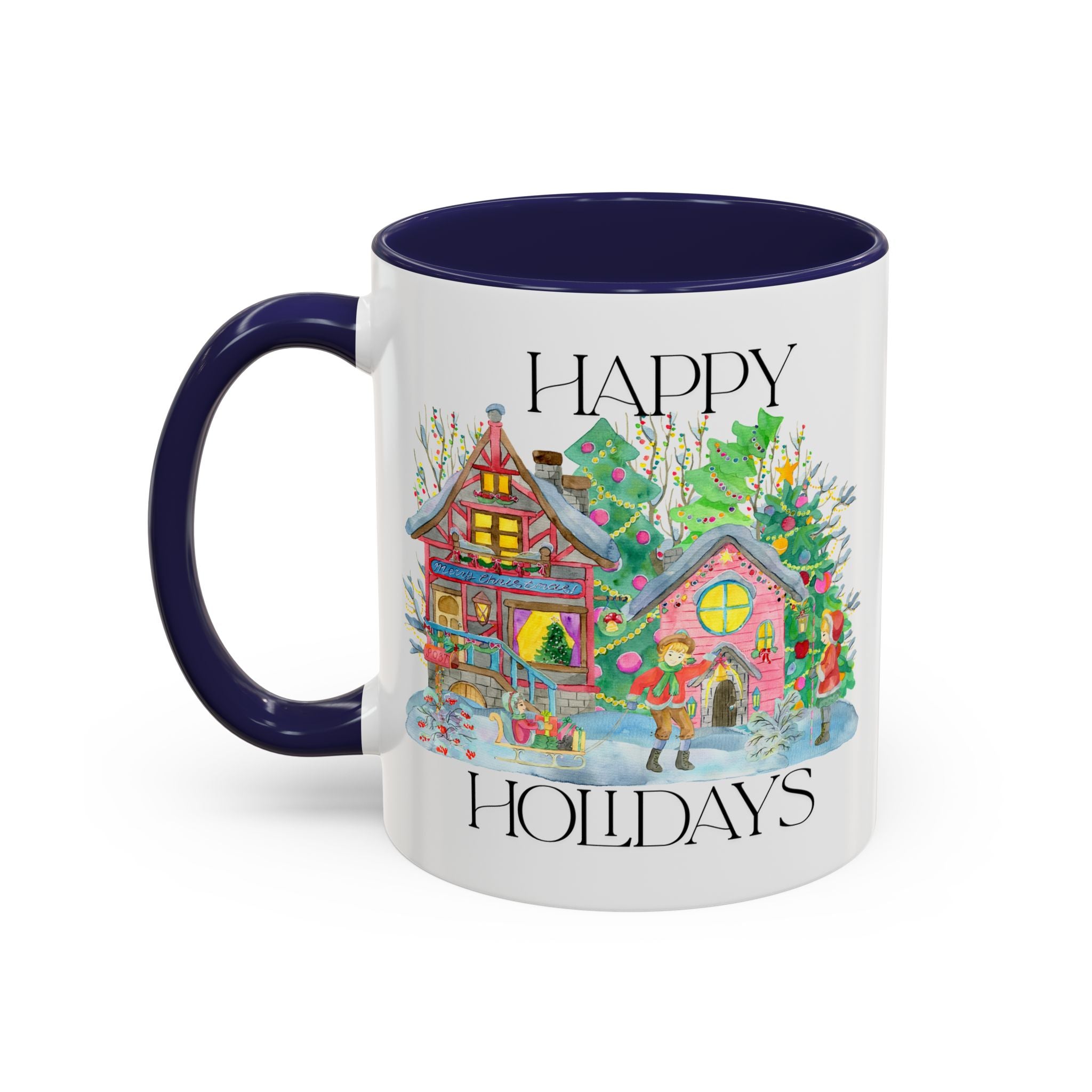 Festive Holiday Coffee Mug - Perfect Gift for Christmas, Winter Decor, Cozy Home Vibe, Holiday Gatherings, Cheerful Sips