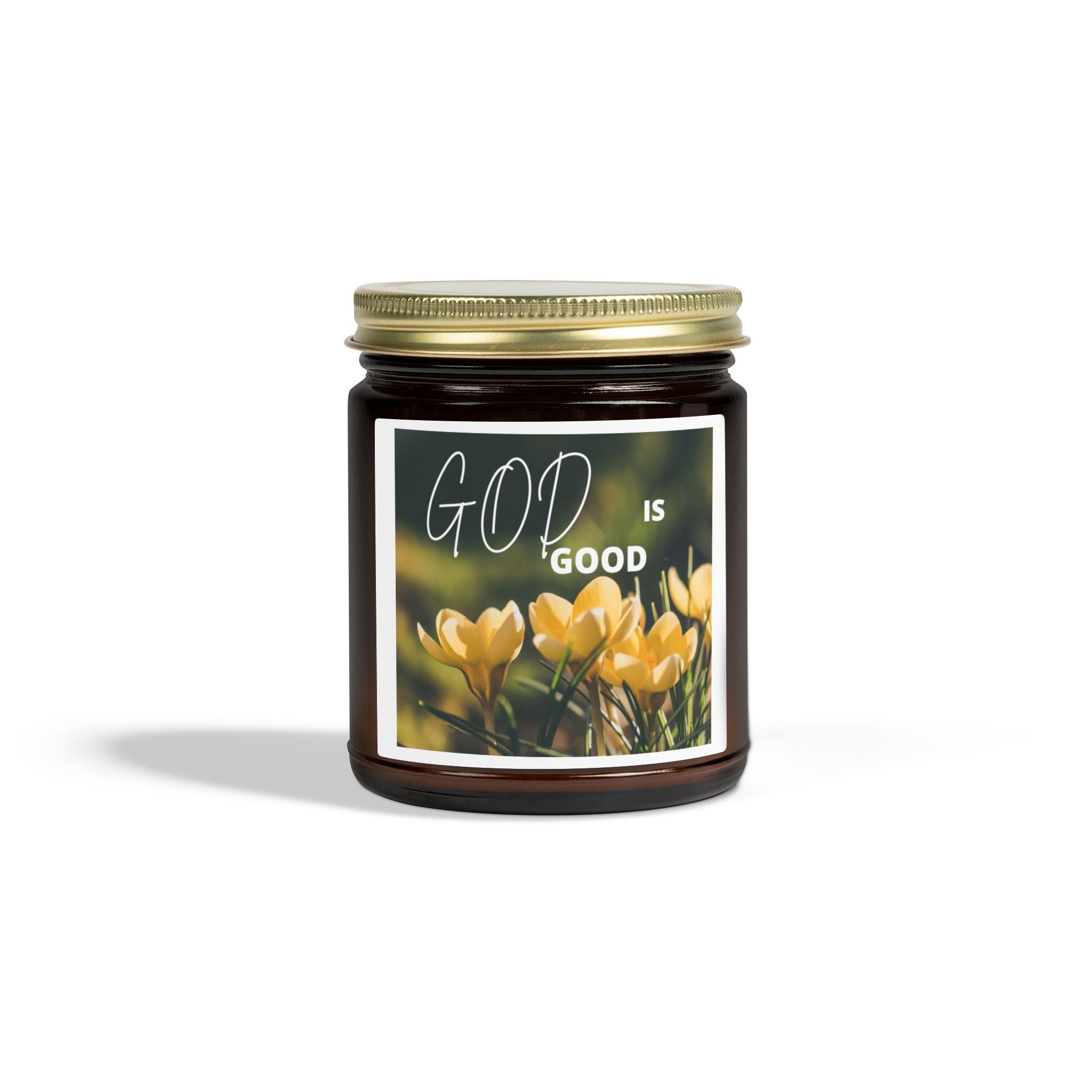God Is Good Scented Candle — Coconut Apricot Wax (4oz, 9oz)