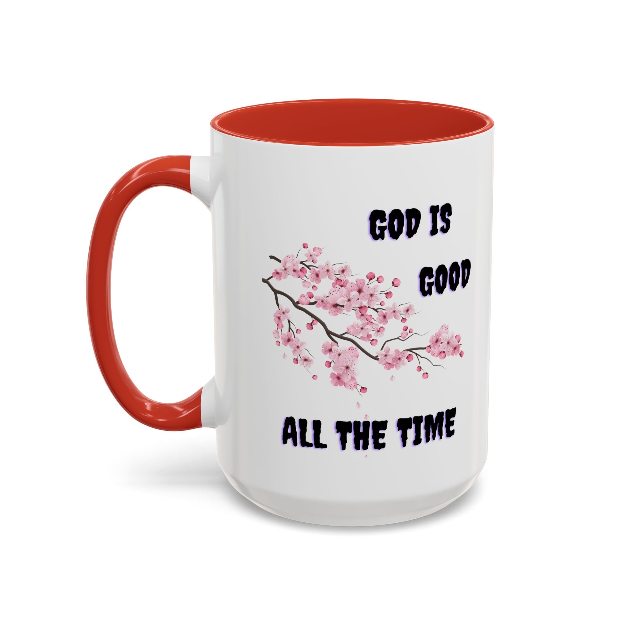 Inspirational Coffee Mug - God is Good, Floral Design, Gift for Faith Friends, Perfect for Mother's Day, Church Gatherings, Daily Motivation