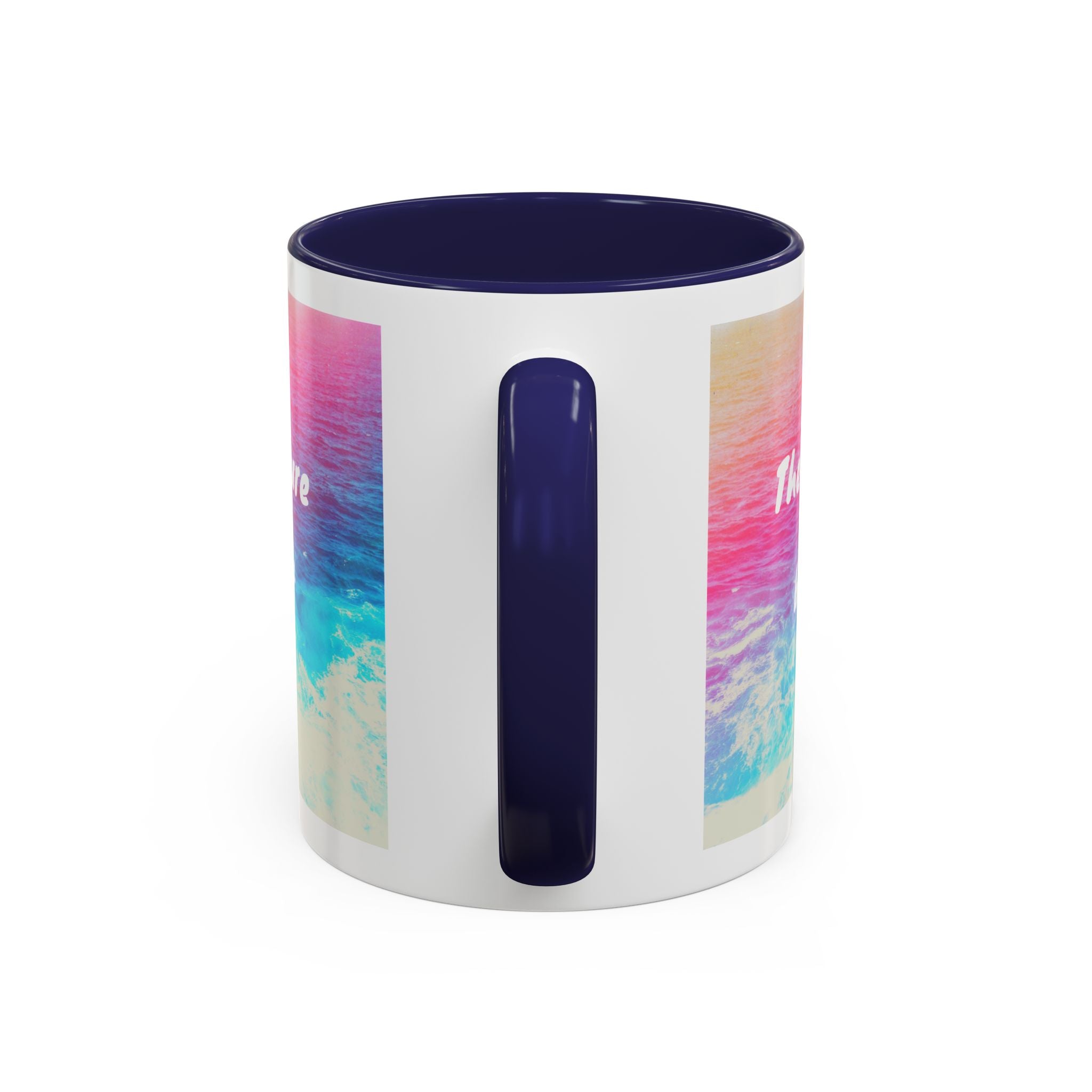 Ocean Background Future Is Bright Accent Coffee Mug (11, 15oz)