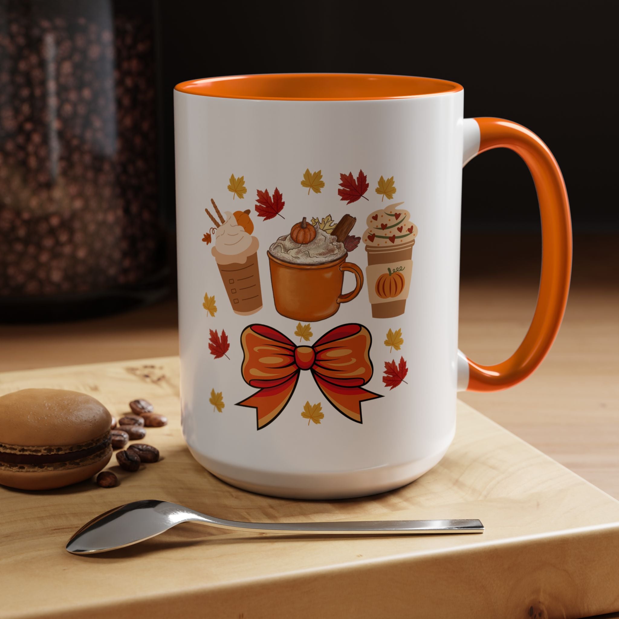 Autumn Coffee Mug, Fall Decor, Pumpkin Spice Gift, Cozy Coffee Cup, Seasonal Kitchenware