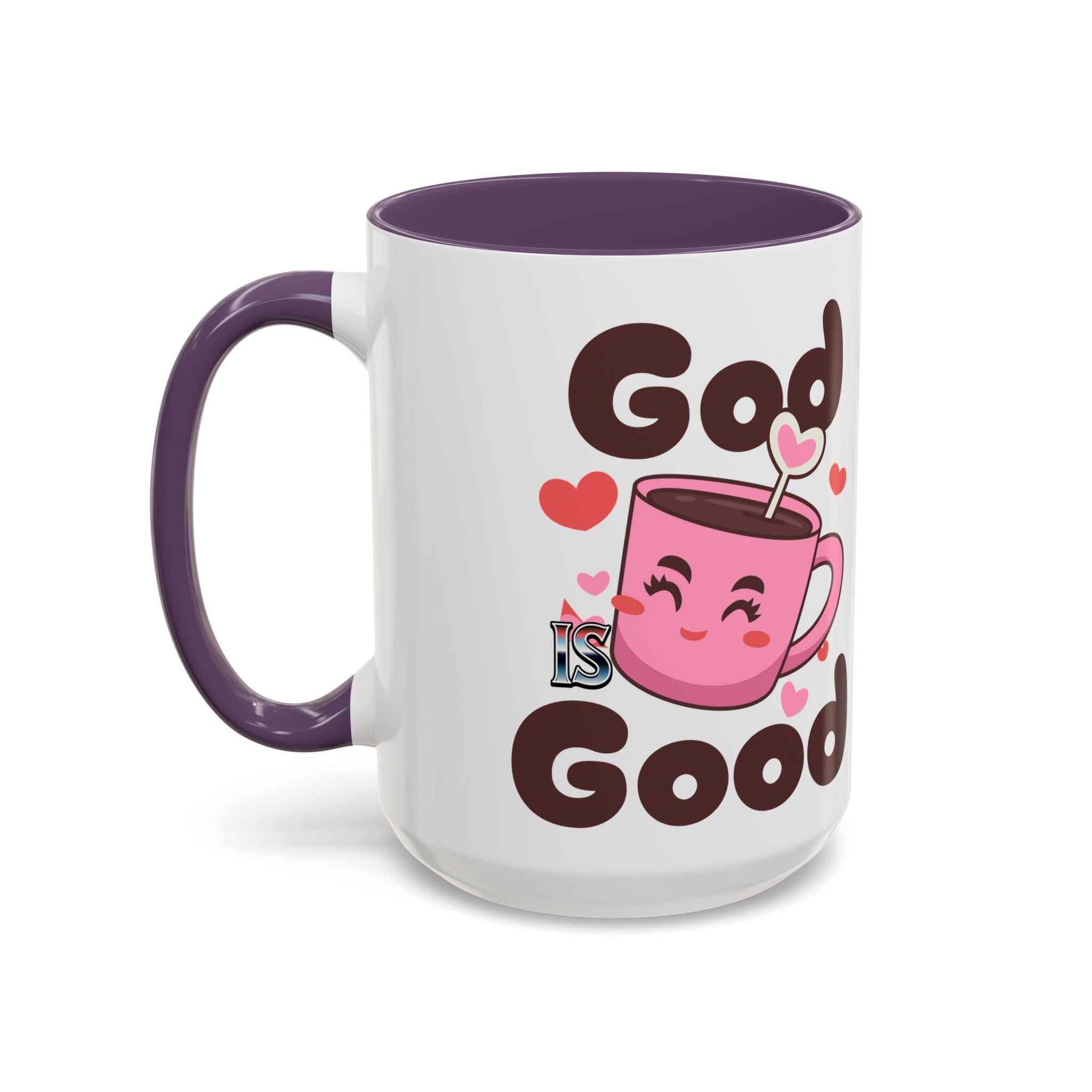 Cute God is Good Coffee Mug | Love Inspired Drinkware for Coffee Lovers, Gift for Friends, Anniversaries, Home Decor, Faith-Based Gifts