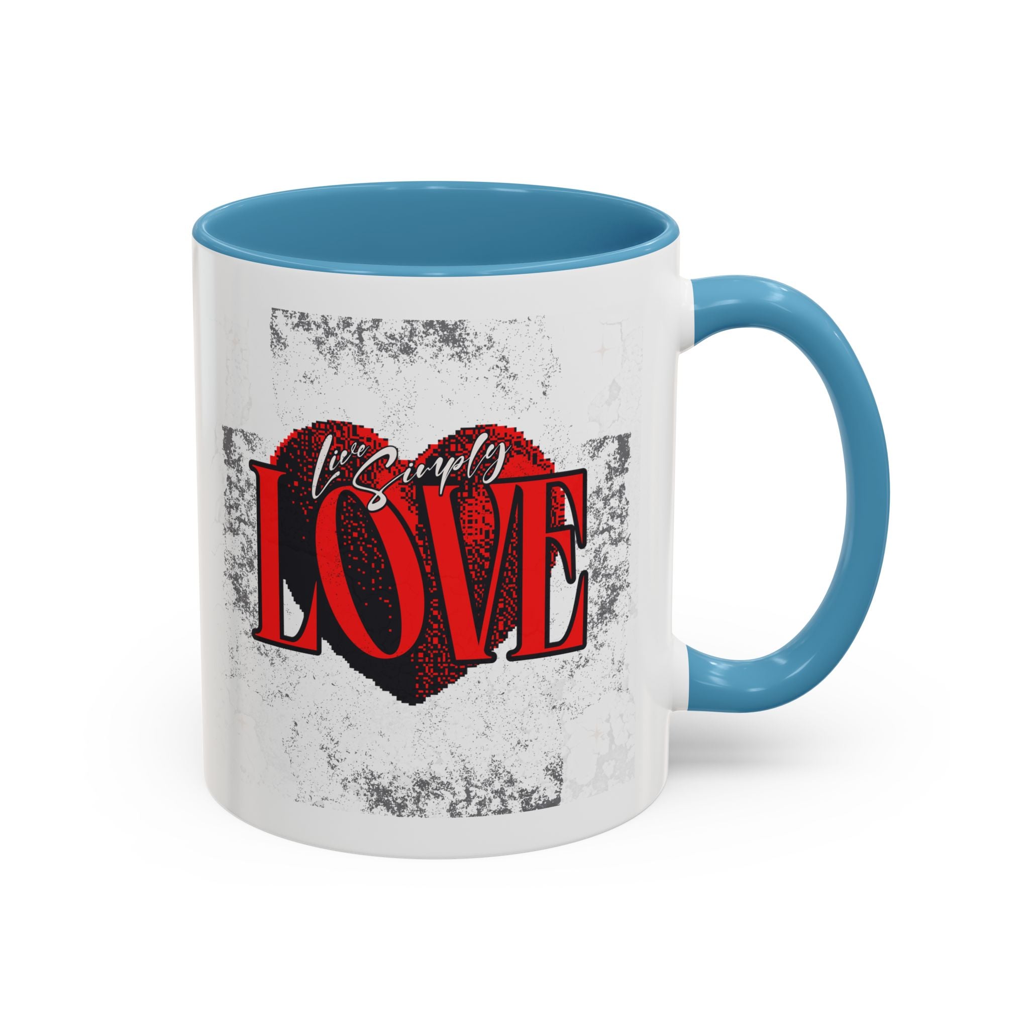 Love Accent Coffee Mug - Perfect Gift for Valentine's Day, Romantic Gift, Heart Mug, Coffee Lovers, Personalized Mug