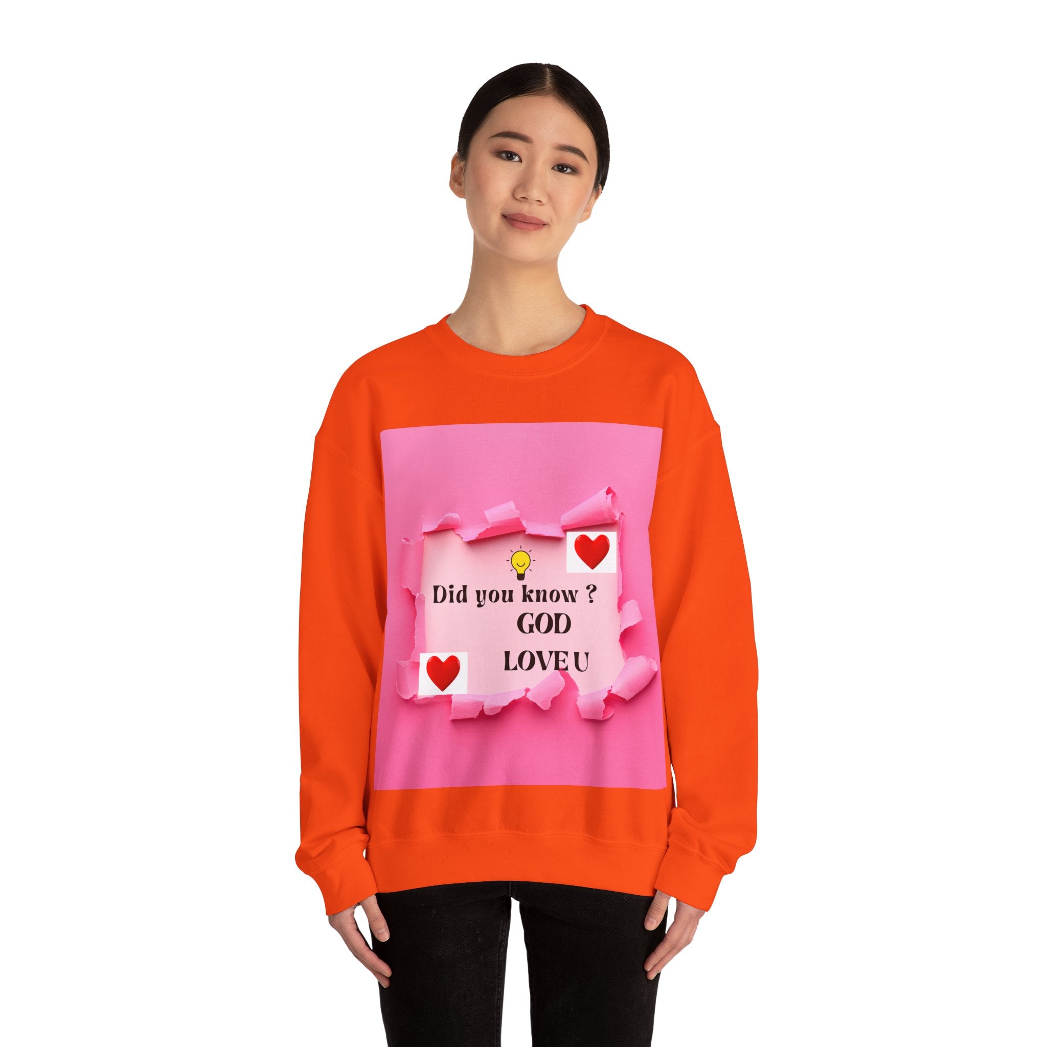 Cute Love Message Crewneck Sweatshirt, Cozy Gift for Her, Valentine's Day, Inspirational Sweater, Comfortable Everyday Wear