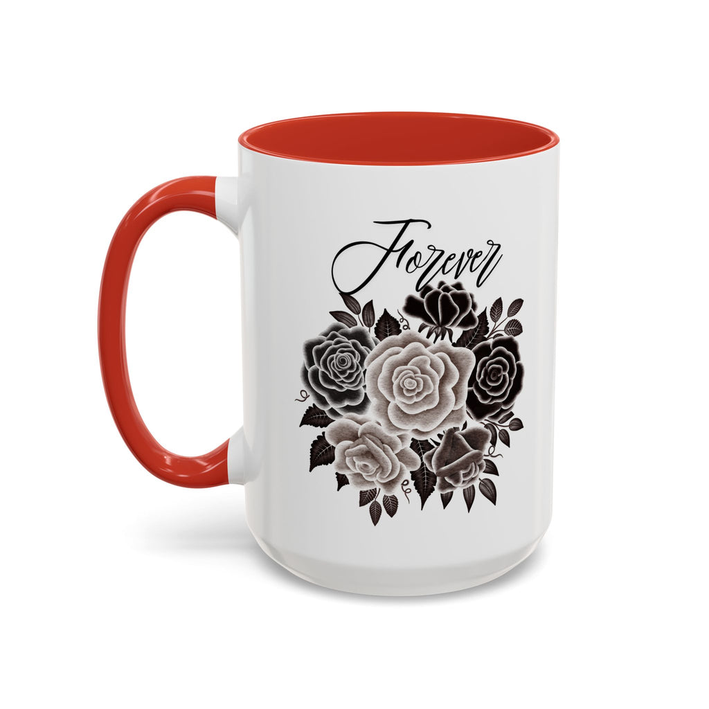 Elegant Floral Accent Coffee Mug for Coffee Lovers, Gift for Her, Home Decor, Valentine's Day, Birthday