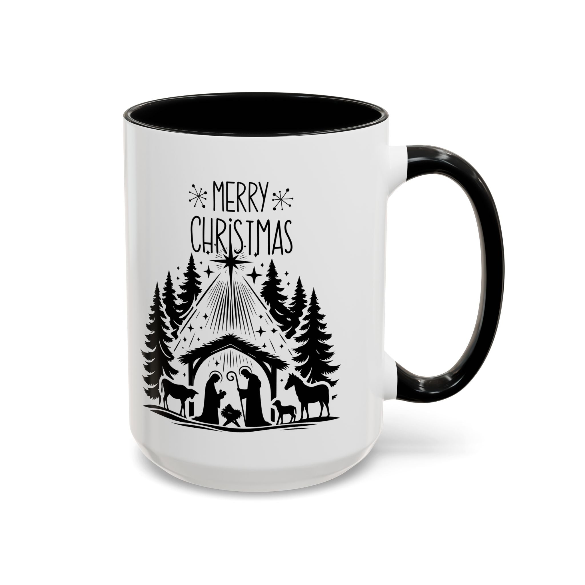Cozy Holiday Coffee Mug, Winter Beverage Cup for Christmas, Gift for Nature Lovers, Camping Mug, Rustic Home Decor, Festive Drinkware