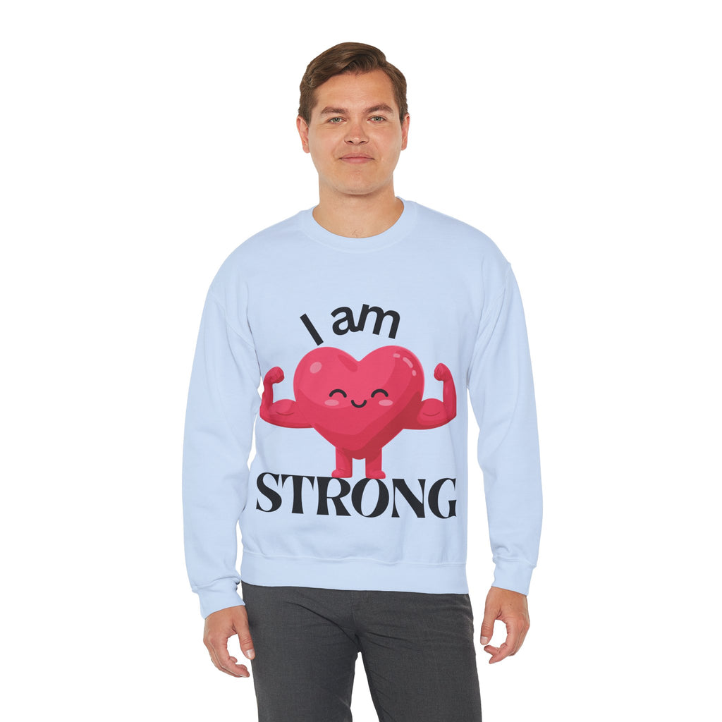 I Am Strong Heart Crewneck Sweatshirt