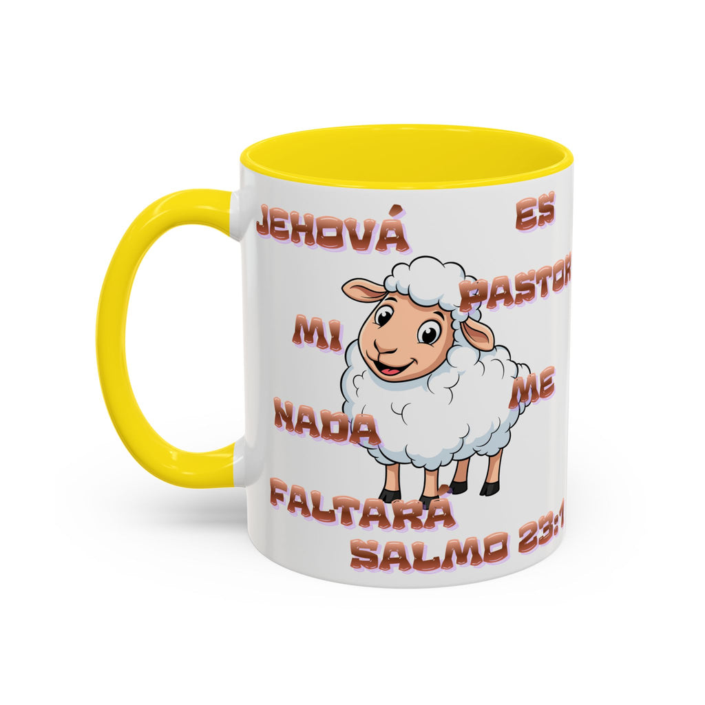 Jehová Es Mi Pastor Coffee Mug — Salmo 23:1 Spanish Christian Accent Mug