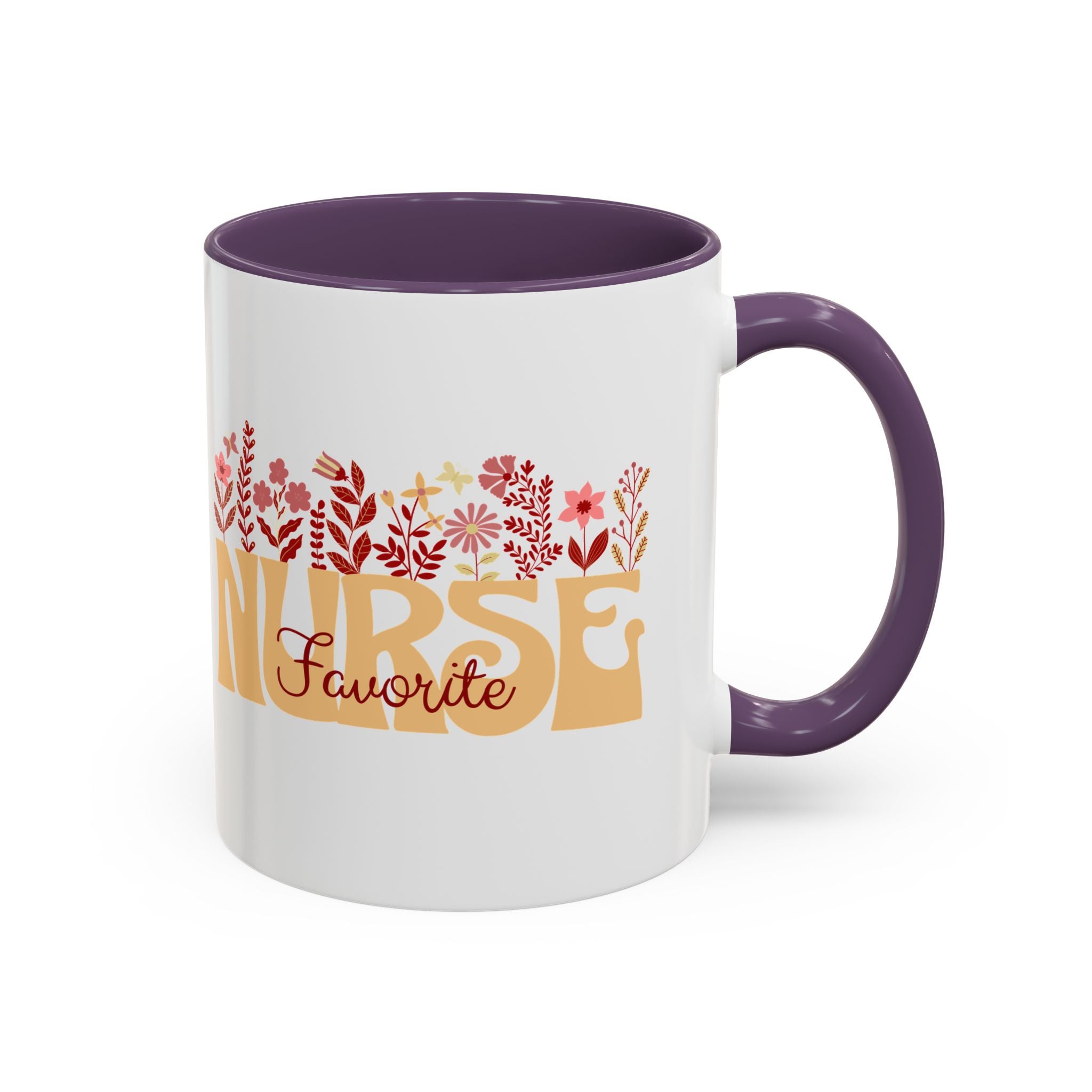Nurse Favorite Coffee Mug | Floral Mug for Nurses | Gift for Nurse Appreciation Week, Nurses Day, Medical Professionals