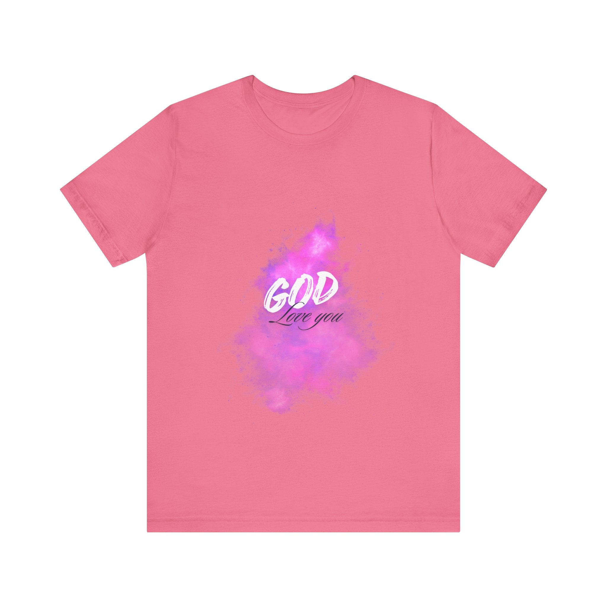 God Love You Tee - Inspirational Short Sleeve Shirt, Faith-Based Gift, Christian Apparel, Motivational T-Shirt, Perfect for Worship