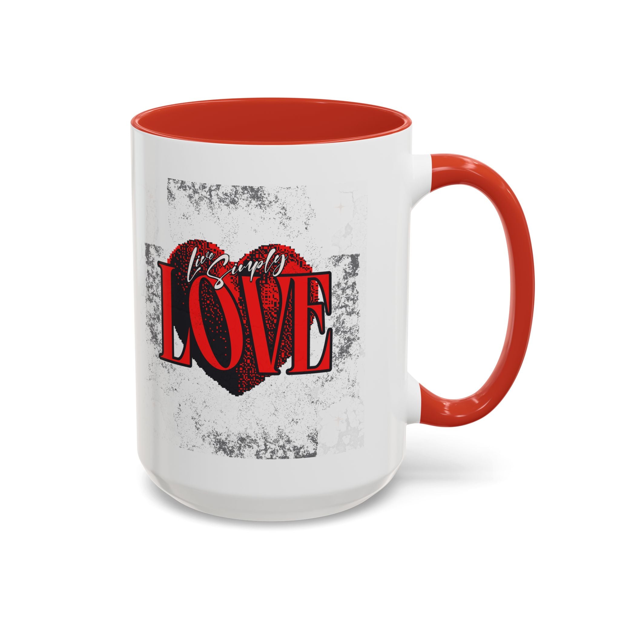 Love Accent Coffee Mug - Perfect Gift for Valentine's Day, Romantic Gift, Heart Mug, Coffee Lovers, Personalized Mug