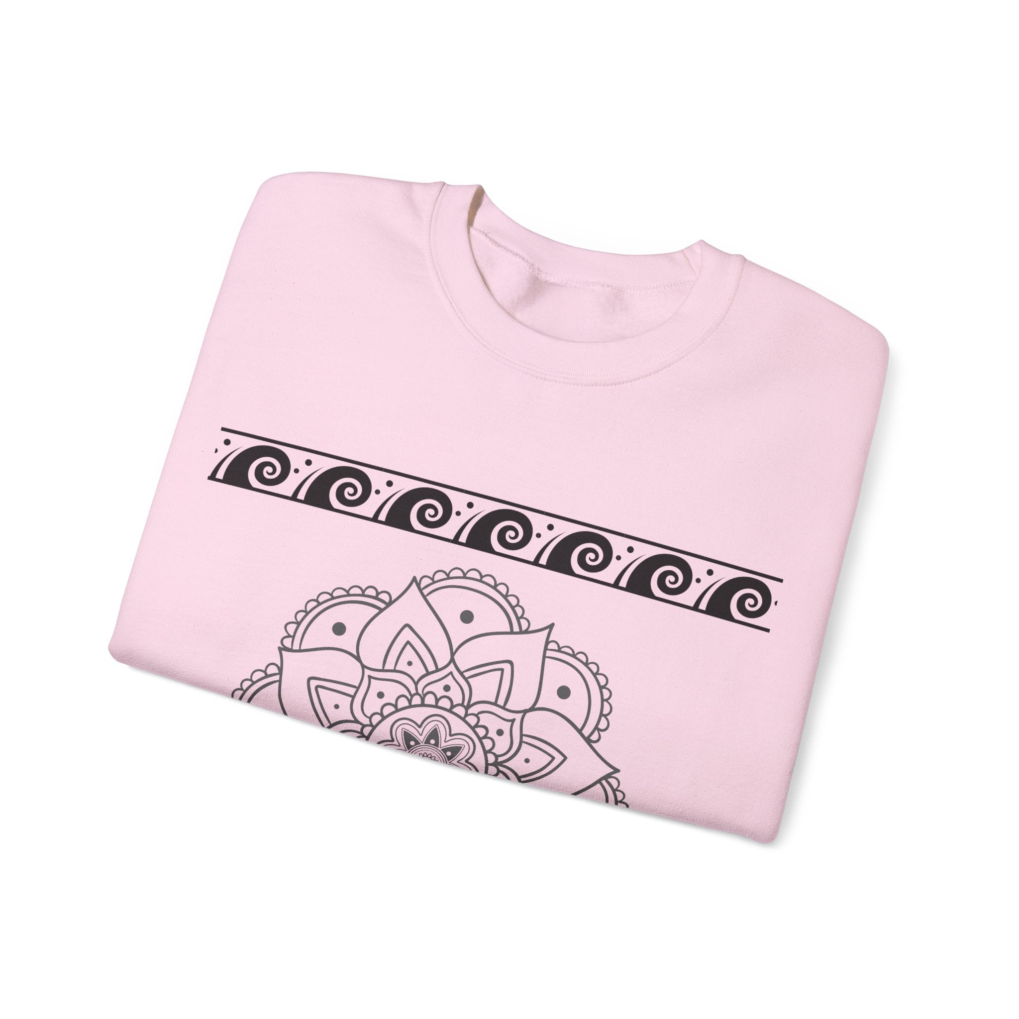Mandala Design Crewneck Sweatshirt | Cozy Unisex Sweatshirt for Relaxation, Gift for Friends, Everyday Wear, Festival Apparel