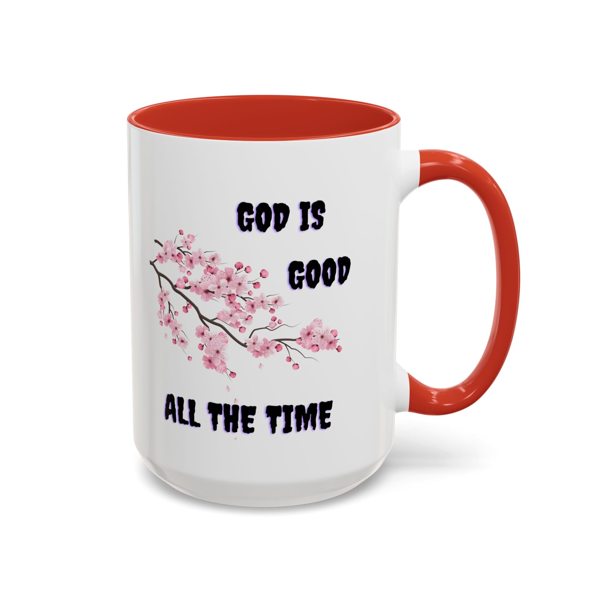Inspirational Coffee Mug - God is Good, Floral Design, Gift for Faith Friends, Perfect for Mother's Day, Church Gatherings, Daily Motivation