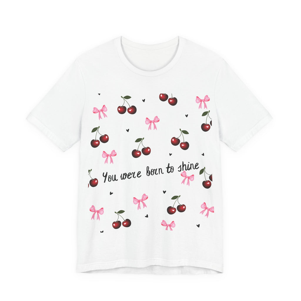Cherry Blossom Inspirational Tee, Motivational T-Shirt, Cute Summer Shirt, Gift for Her, Birthday Gift, Casual Top