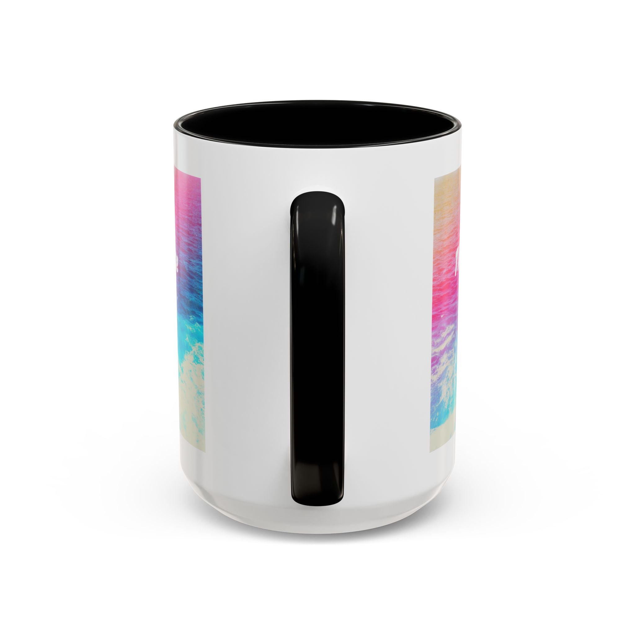 Ocean Background Future Is Bright Accent Coffee Mug (11, 15oz)
