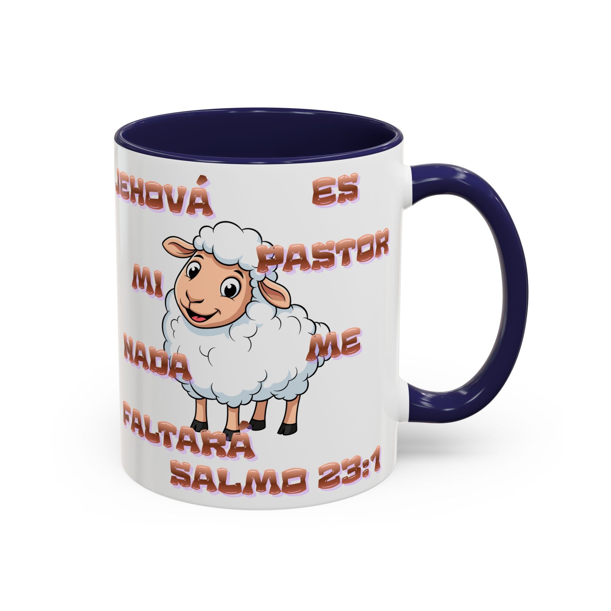 Jehová Es Mi Pastor Coffee Mug — Salmo 23:1 Spanish Christian Accent Mug
