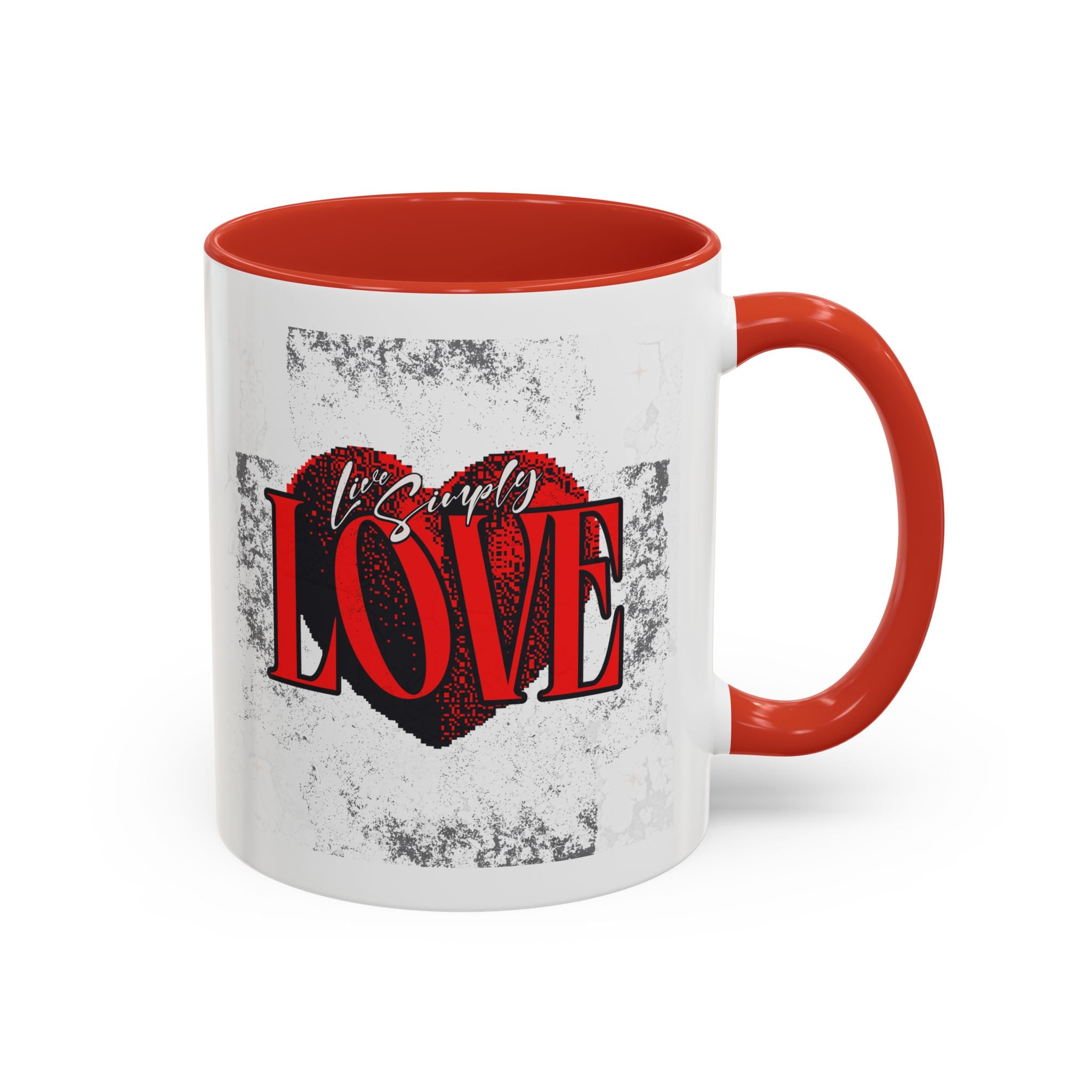 Love Accent Coffee Mug - Perfect Gift for Valentine's Day, Romantic Gift, Heart Mug, Coffee Lovers, Personalized Mug