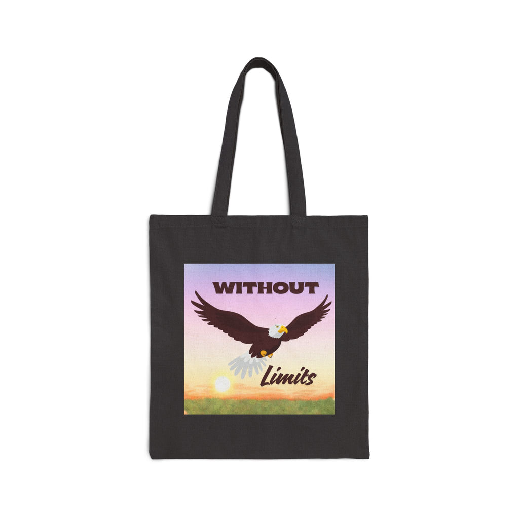 Without Limits Cotton Canvas Tote Bag | Eco-Friendly Shopping Bag, Reusable Grocery Tote, Bird Lover Gift, Nature Enthusiast Bag