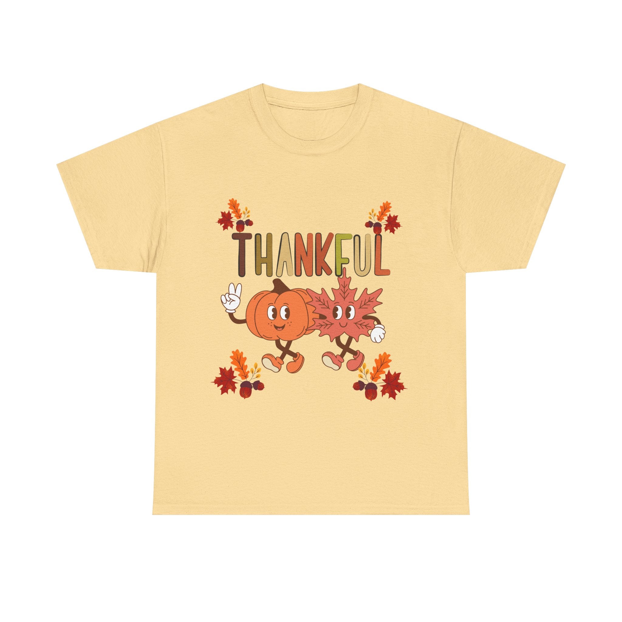 Thankful Fall Unisex Tee, Autumn Shirt, Thanksgiving Gift, Cute Graphic T-Shirt, Seasonal Wear, Holiday Apparel