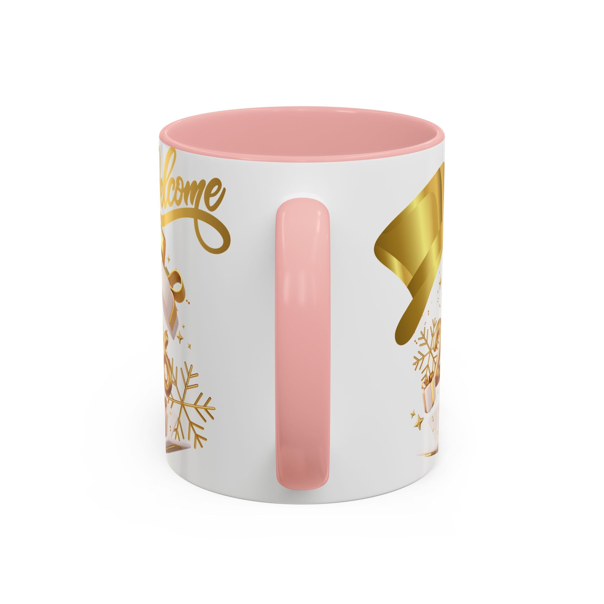 2026 New Year Coffee Mug — "Welcome 2026" Gold Celebration Accent Mug