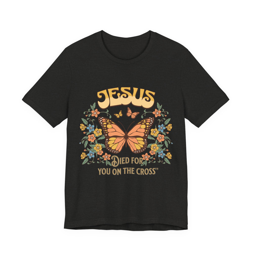 Jesus Butterfly Tee, Vintage Inspired Christian Unisex T-Shirt, Faith Apparel, Religious Gift, Casual Wear