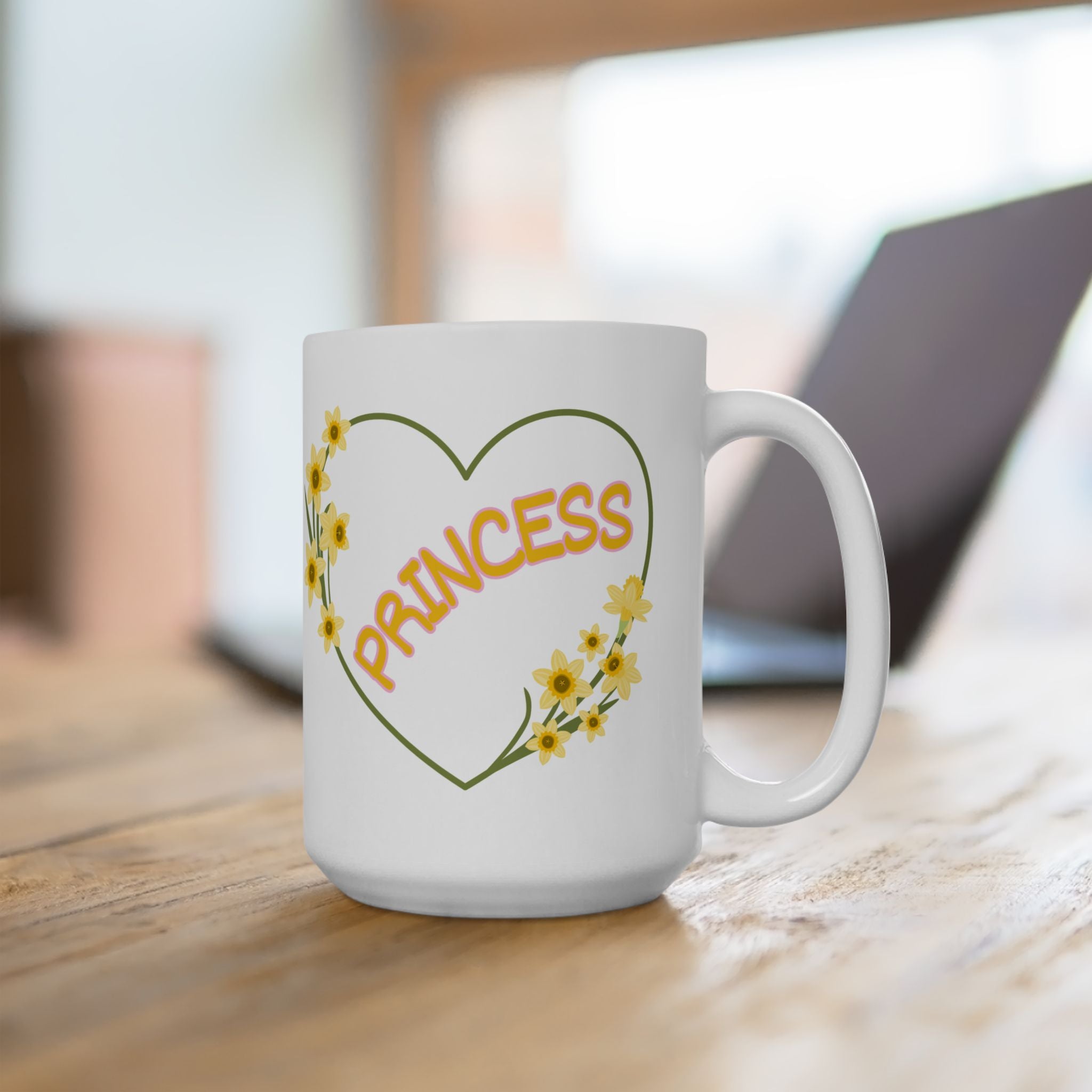 Success Floral Ceramic Mug – "Process Over Perfection" Inspirational Coffee Cup (11oz, 15oz)