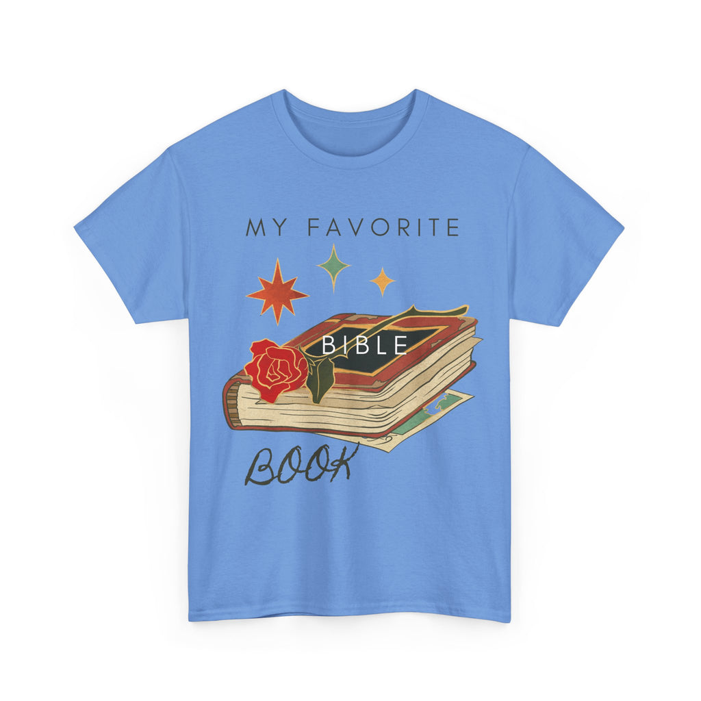 Bible Graphic Tee — "My Favorite Book" Christian Faith T-Shirt
