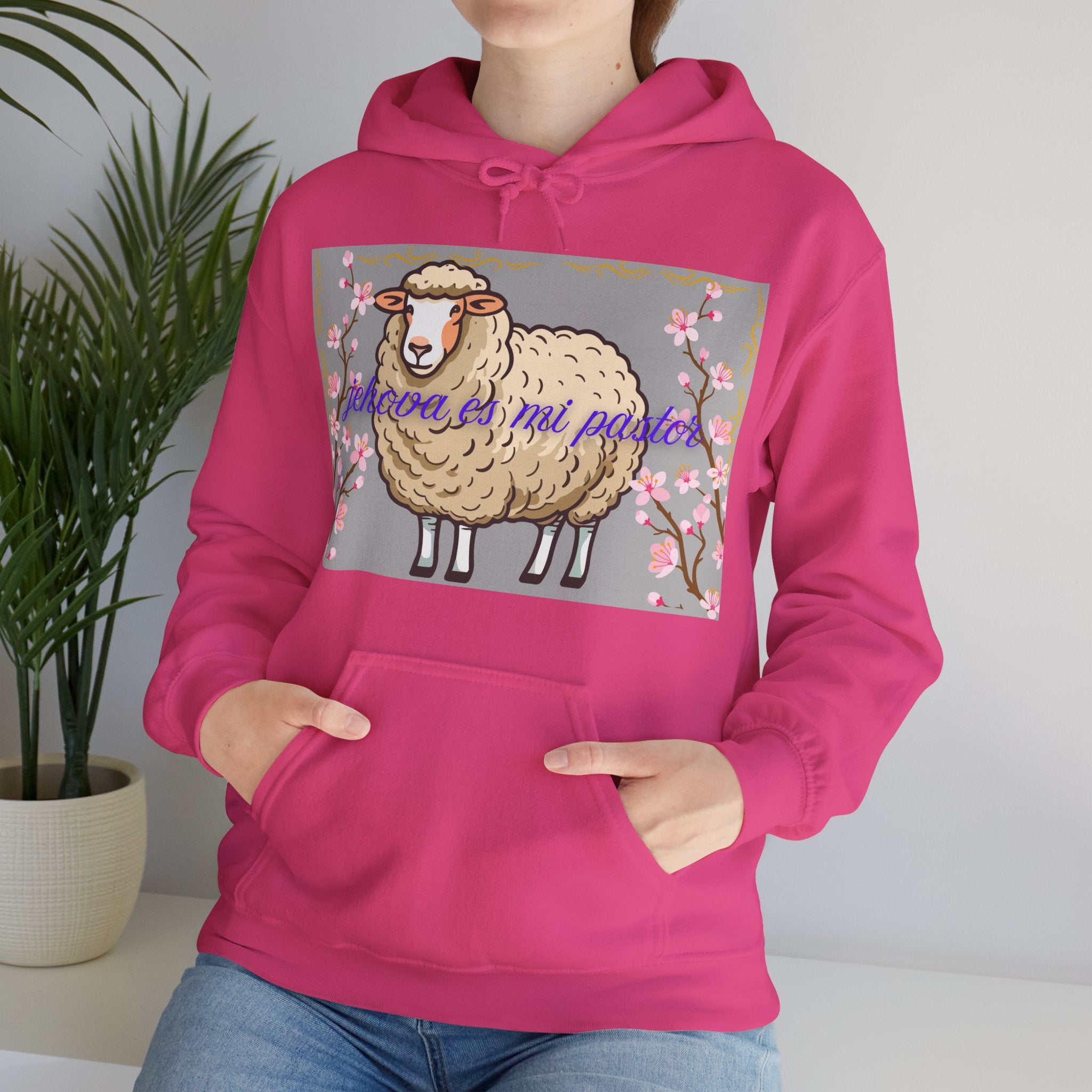Whimsical Sheep Hoodie - Cozy Unisex Sweatshirt, Cute Gift for Animal Lovers, Spring Fashion, Perfect for Easter, Casual Wear