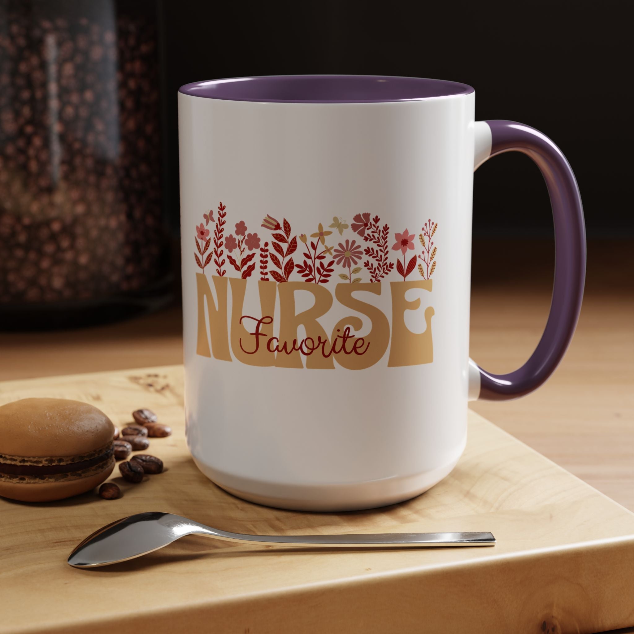 Nurse Favorite Coffee Mug | Floral Mug for Nurses | Gift for Nurse Appreciation Week, Nurses Day, Medical Professionals