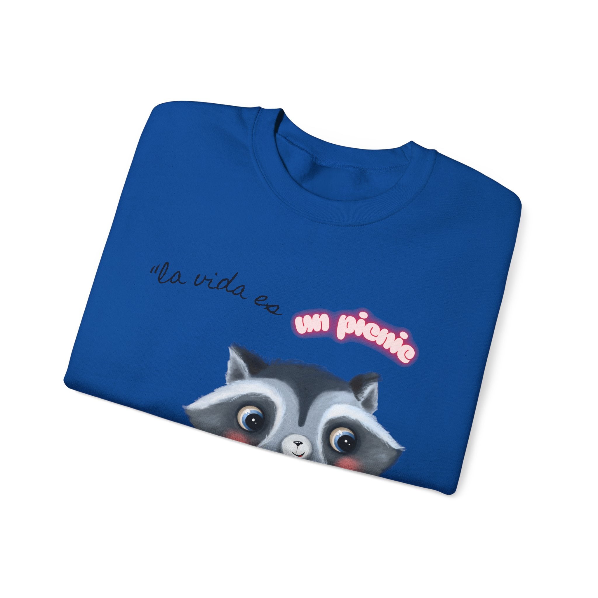 Cute Raccoon Sweatshirt, Cozy Fall Apparel, Gift for Animal Lovers, Cute Crewneck for Kids and Adults, Sweatshirt for Birthdays, Party Wear