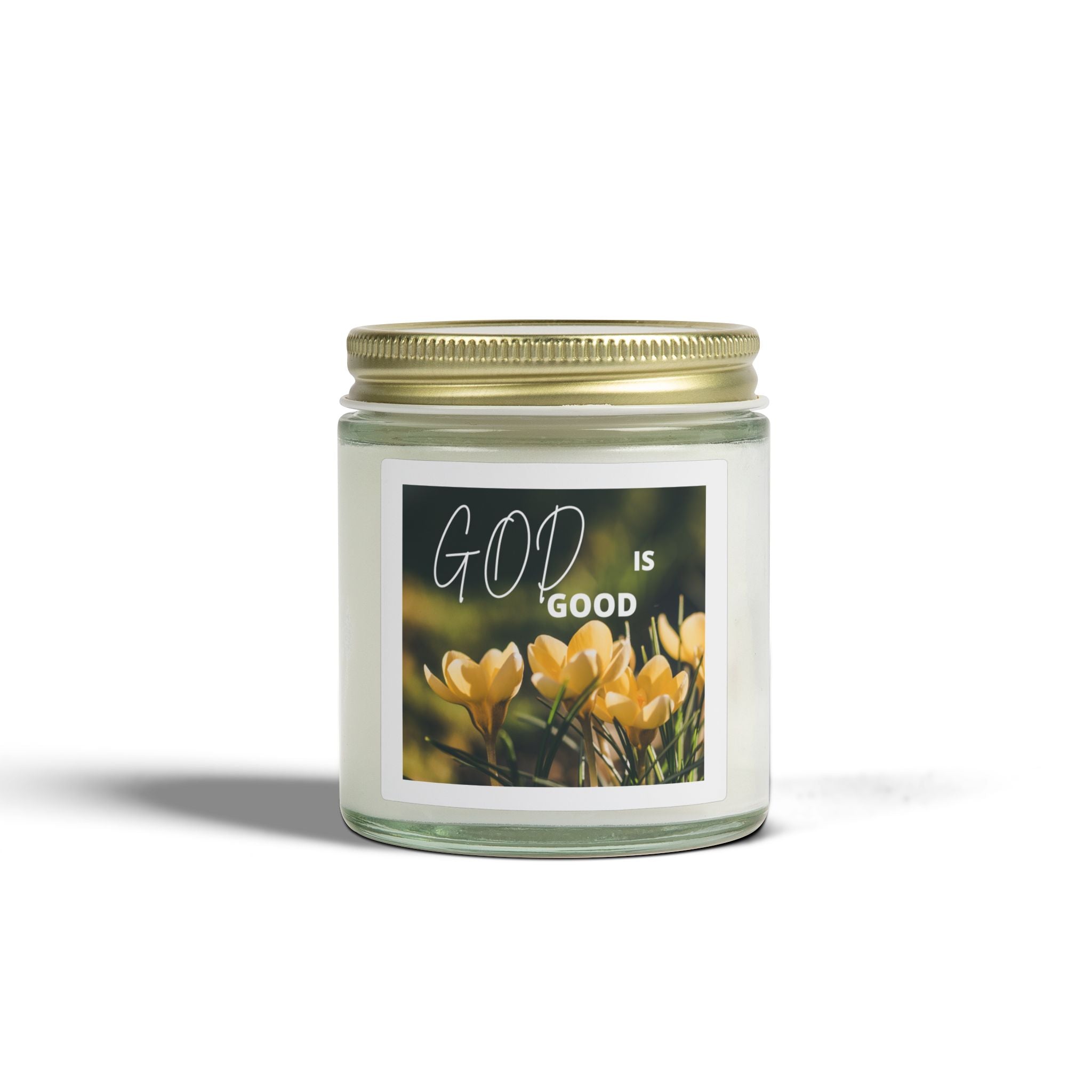 God Is Good Scented Candle — Coconut Apricot Wax (4oz, 9oz)