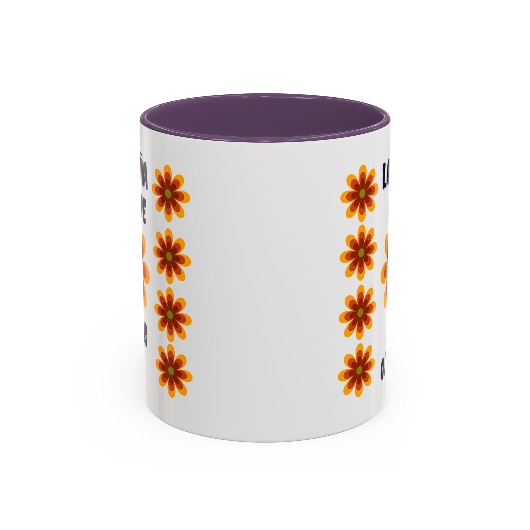 Bright Floral Accent Coffee Mug for Gifts, Home Decor, Coffee Lovers, Spanish Quote, Perfect for Special Occasions