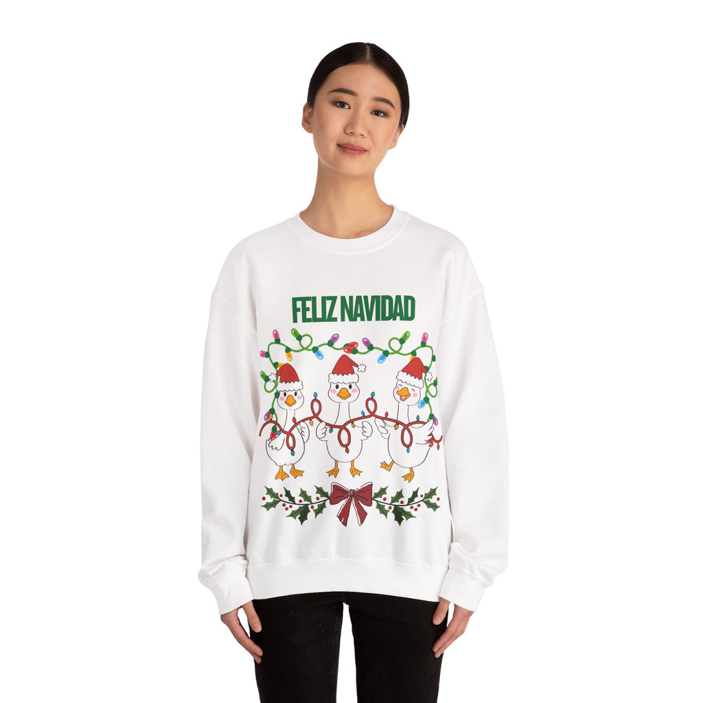 Festive Holiday Sweatshirt - Merry Christmas Crewneck, Cozy Winter Apparel, Ugly Sweater Alternative, Gift Idea for Her and Him