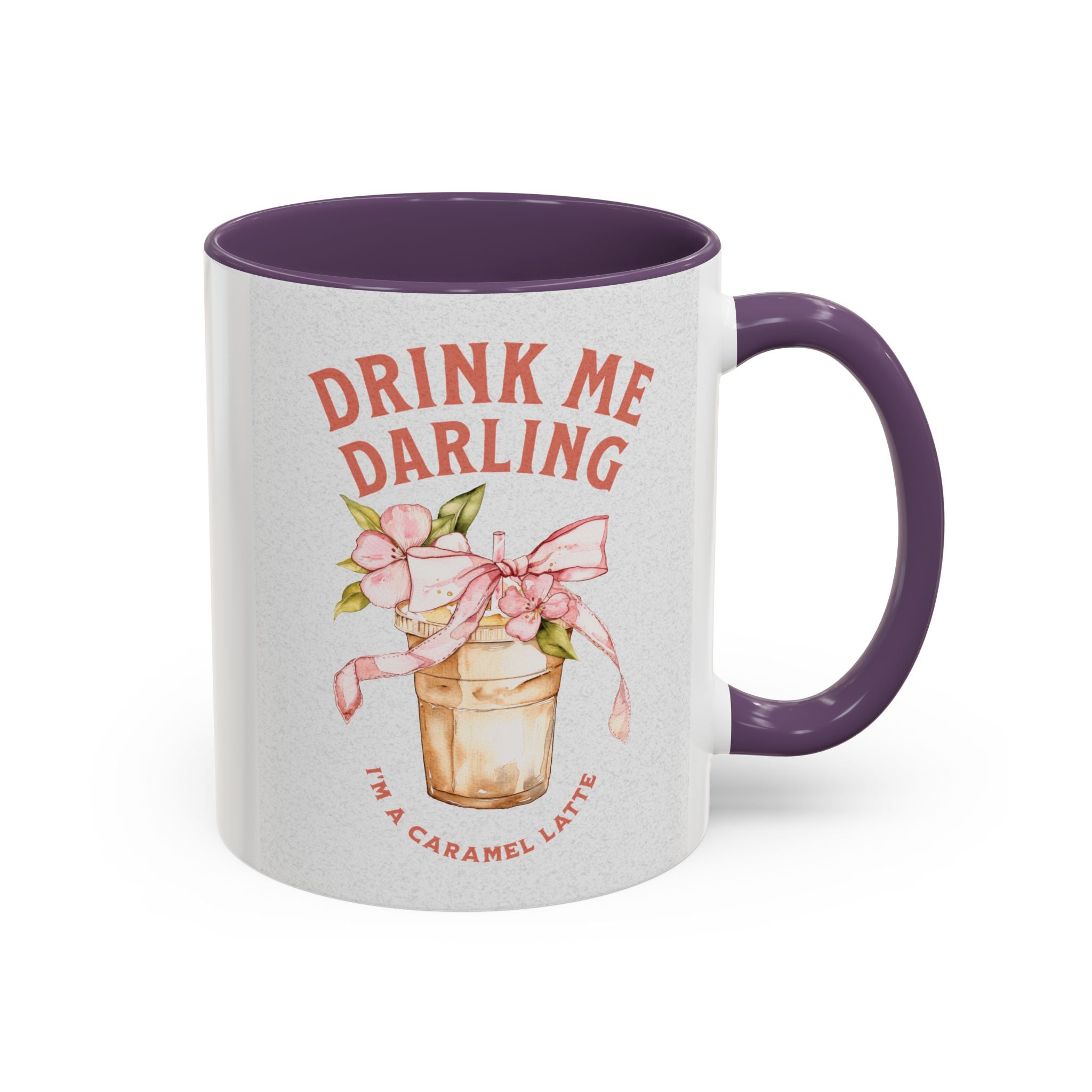 Darling Caramel Latte Coffee Mug - Fun Accent Design for Coffee Lovers