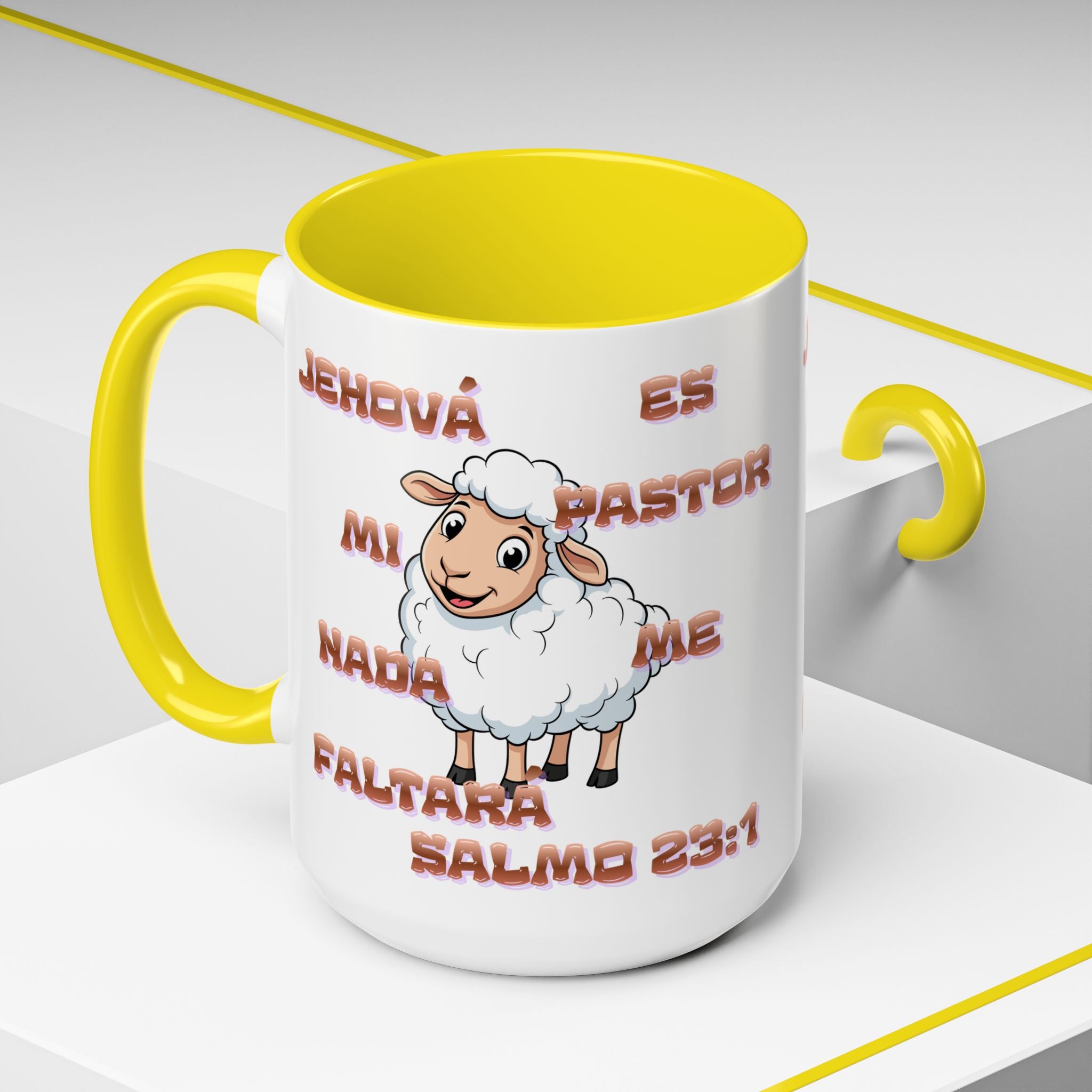 Jehová Es Mi Pastor Coffee Mug — Salmo 23:1 Spanish Christian Accent Mug