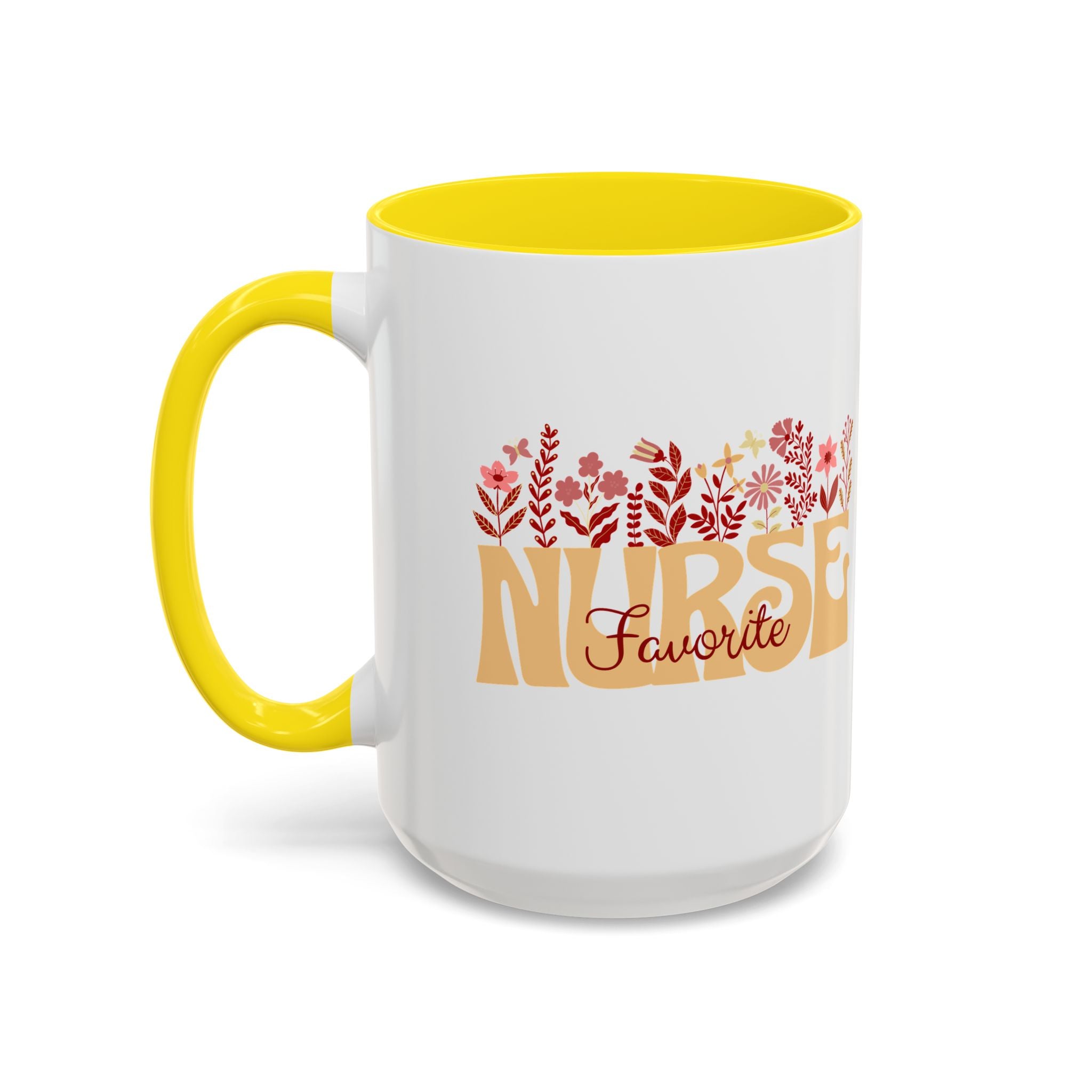 Nurse Favorite Coffee Mug | Floral Mug for Nurses | Gift for Nurse Appreciation Week, Nurses Day, Medical Professionals